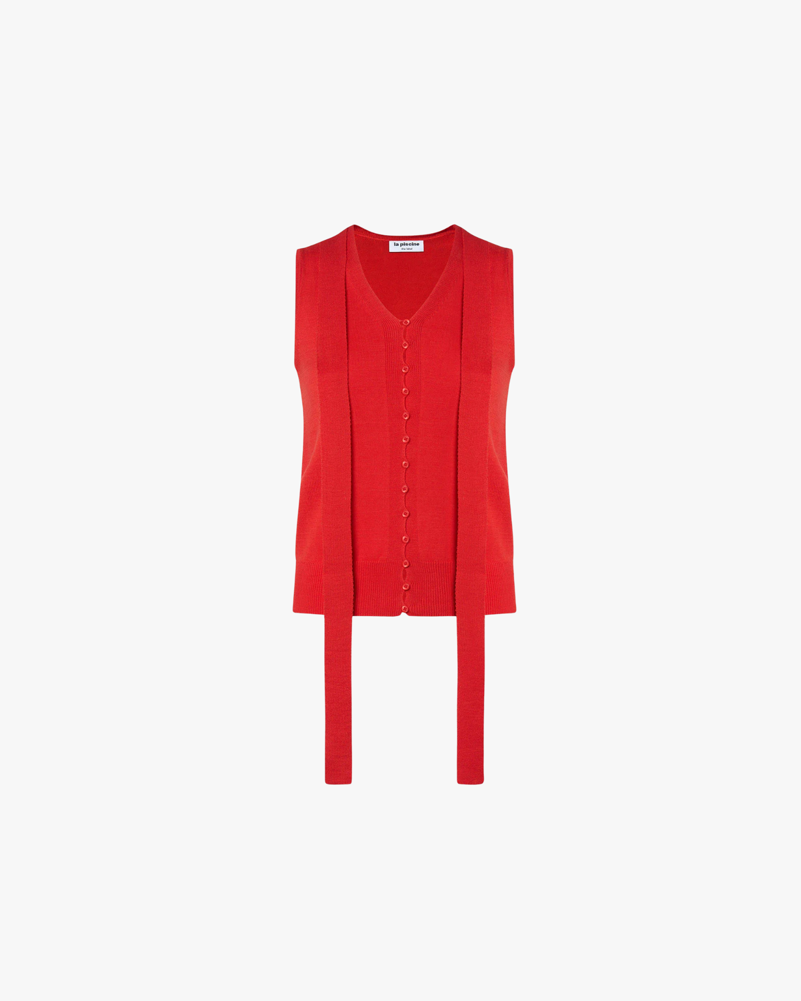 Knit Silk Scarf Vest