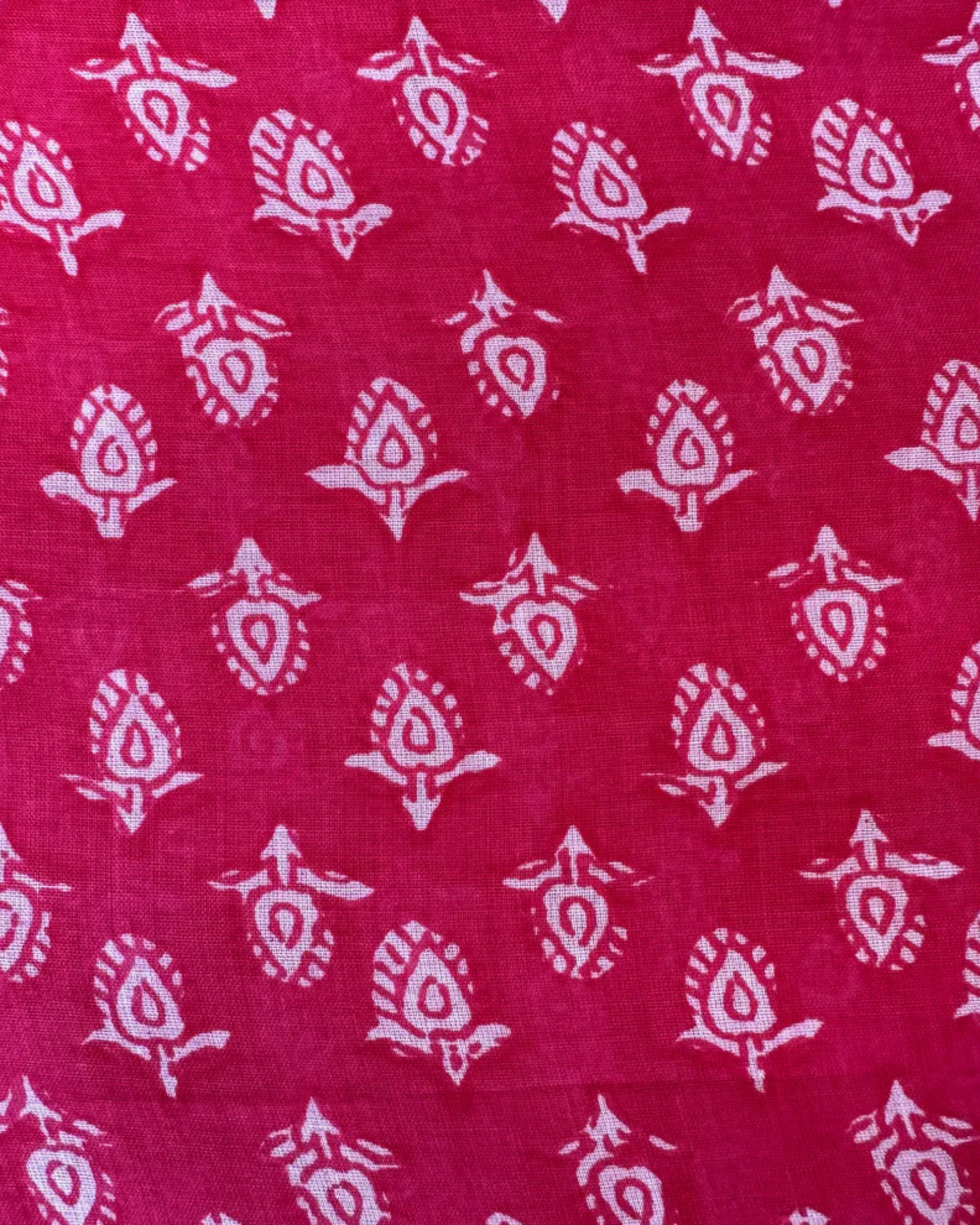 Jua Set, Crop Top And Mini Skirt Fuchsia Ikat