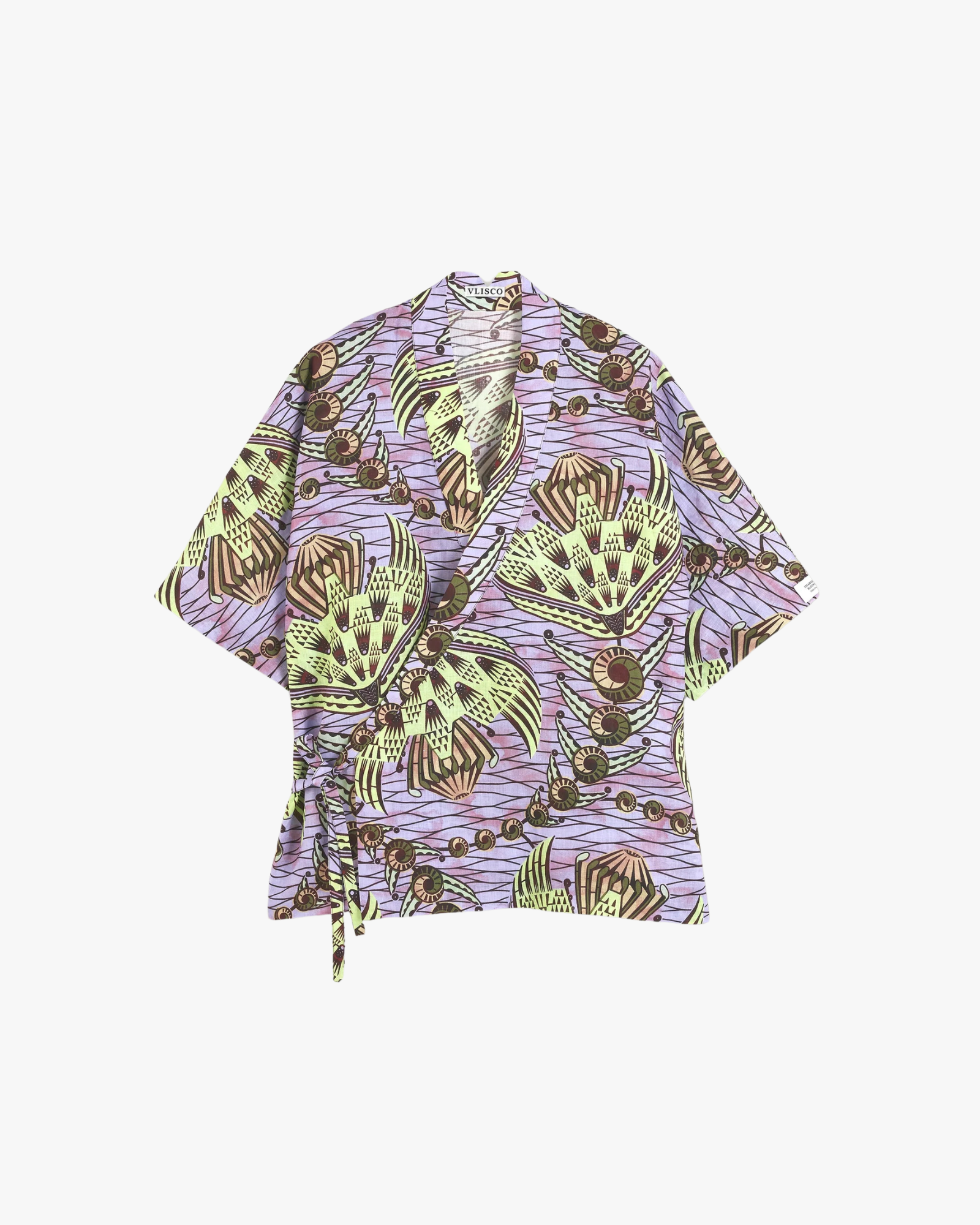 Shirt Strange Flowers Print Kimono
