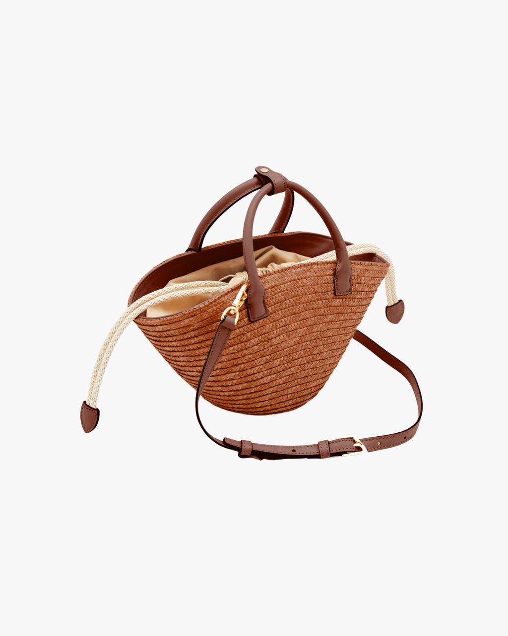 Le Mignon Panier Brown Handle Bag