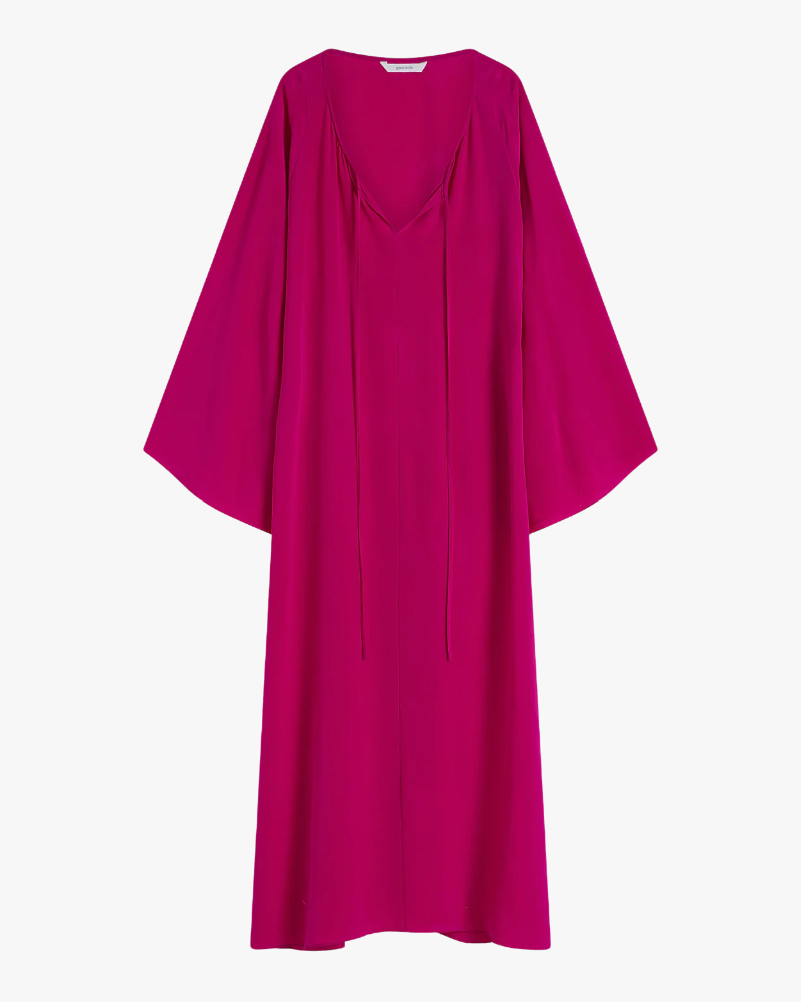 Orta Silk Tie-Front Tunic Magenta