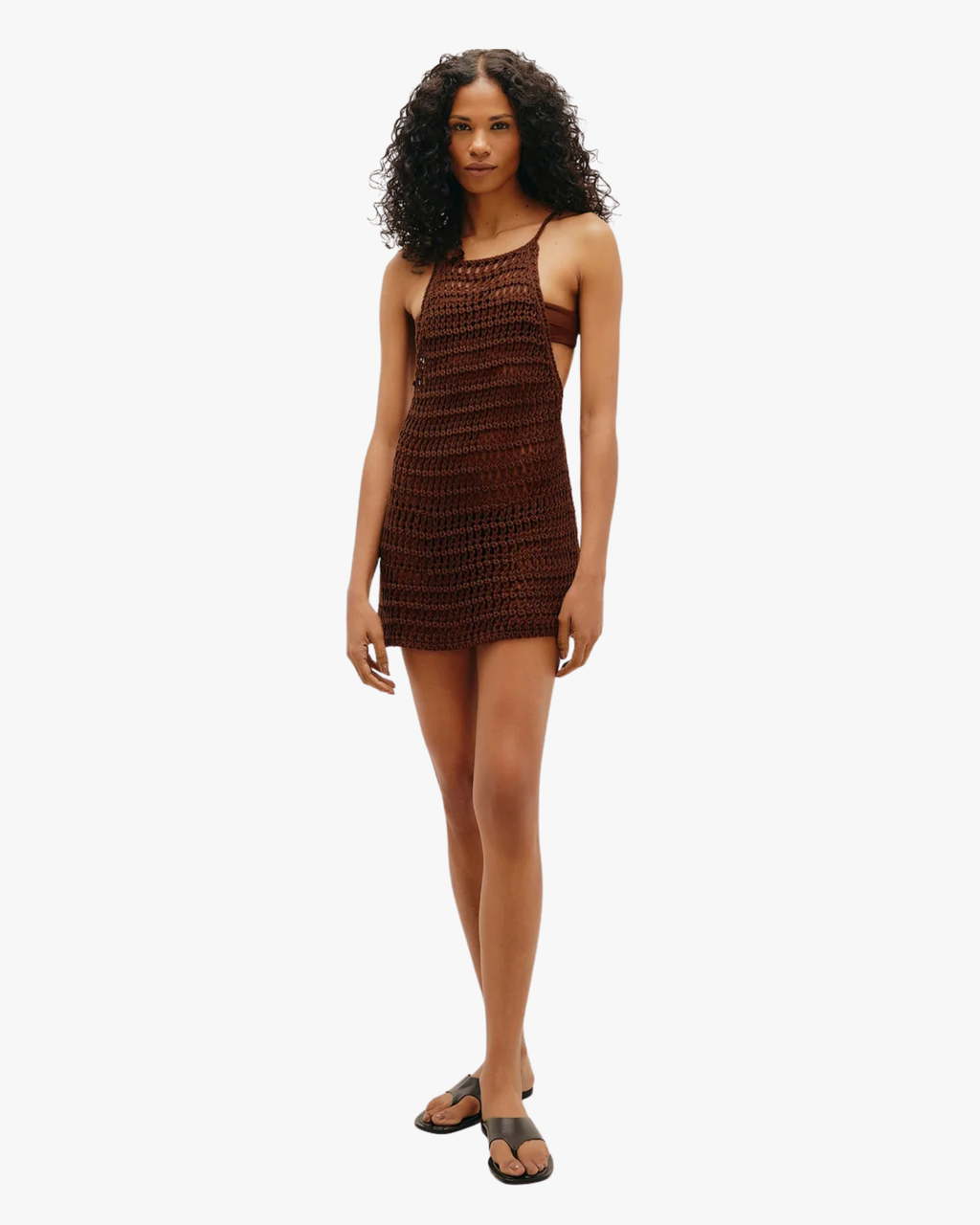Dress Knit Pipa Brauna Brown