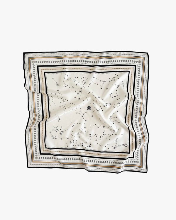 Scarf Zodiac Galaxy White