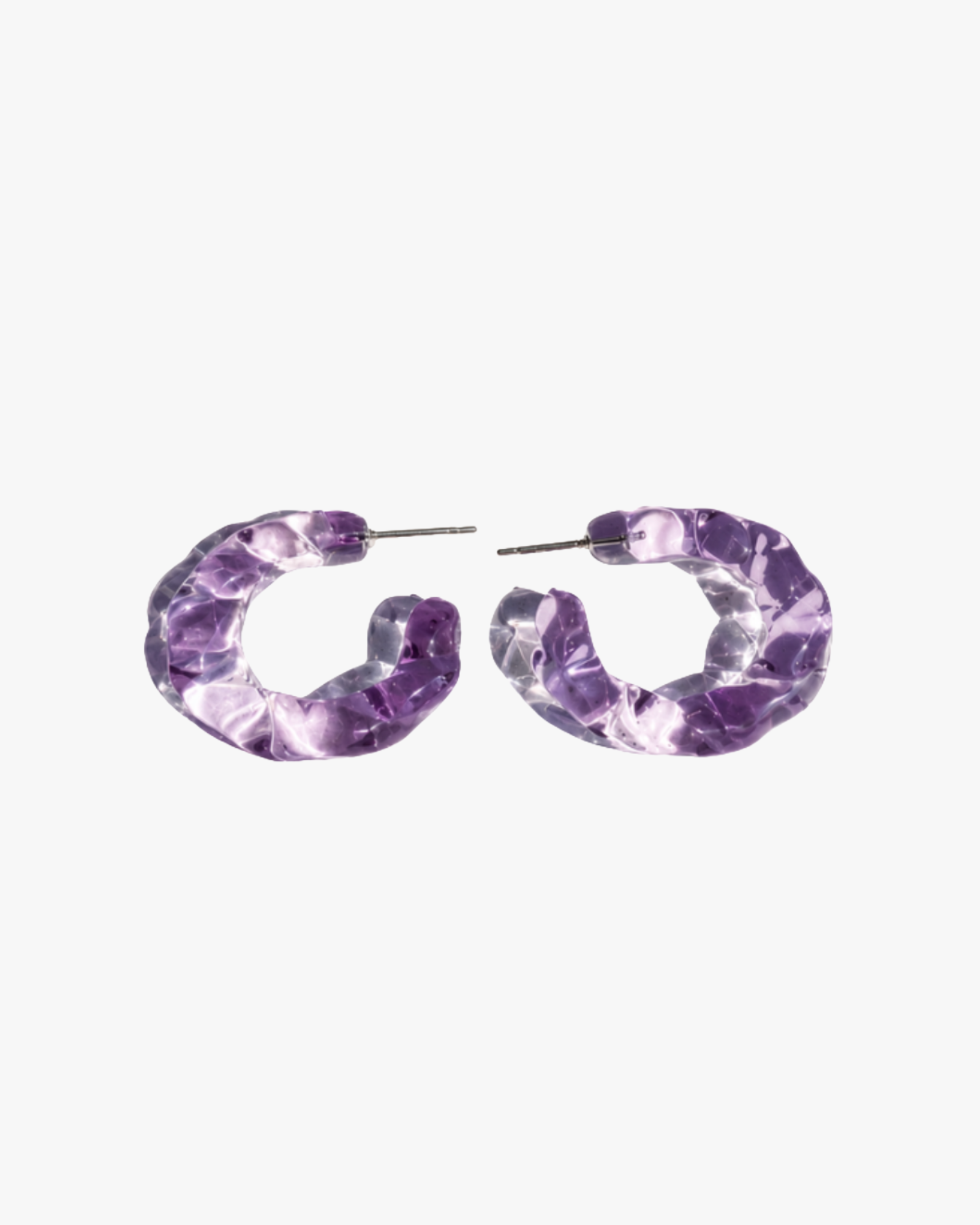 Materic Twisted Earring Purple