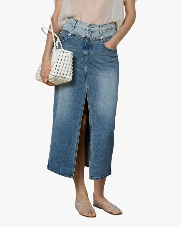 Long Denim Skirt