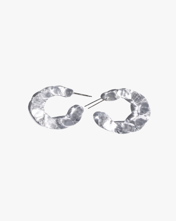 Materic Twisted Earring Clear Transparents