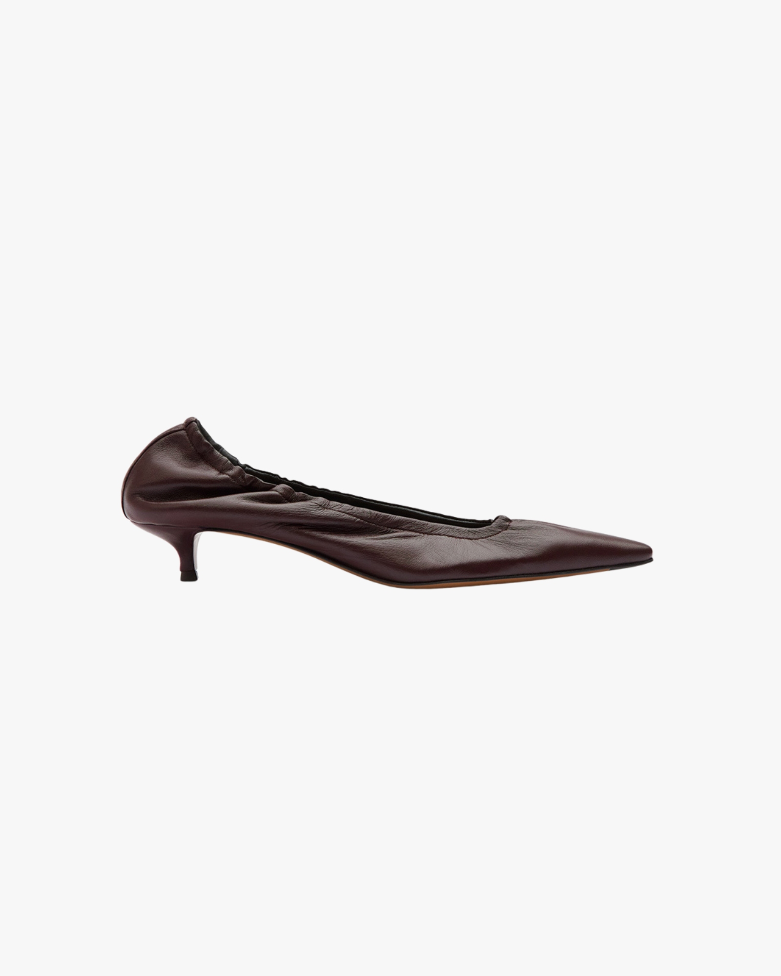 Kitten Heel Valfurva Shiny Nappa Walnut