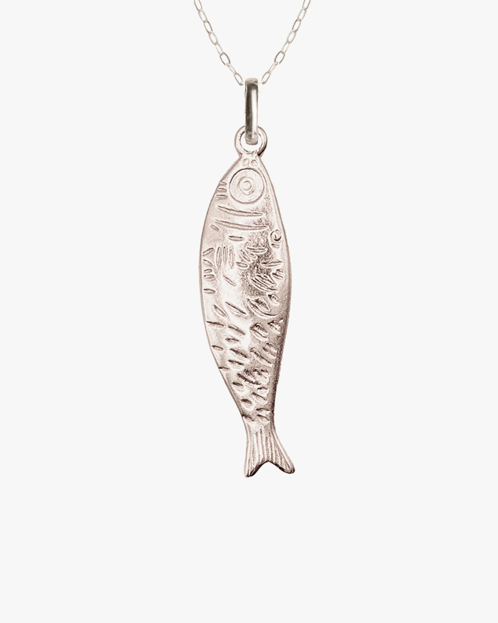 Necklace Sardina Charm Silver
