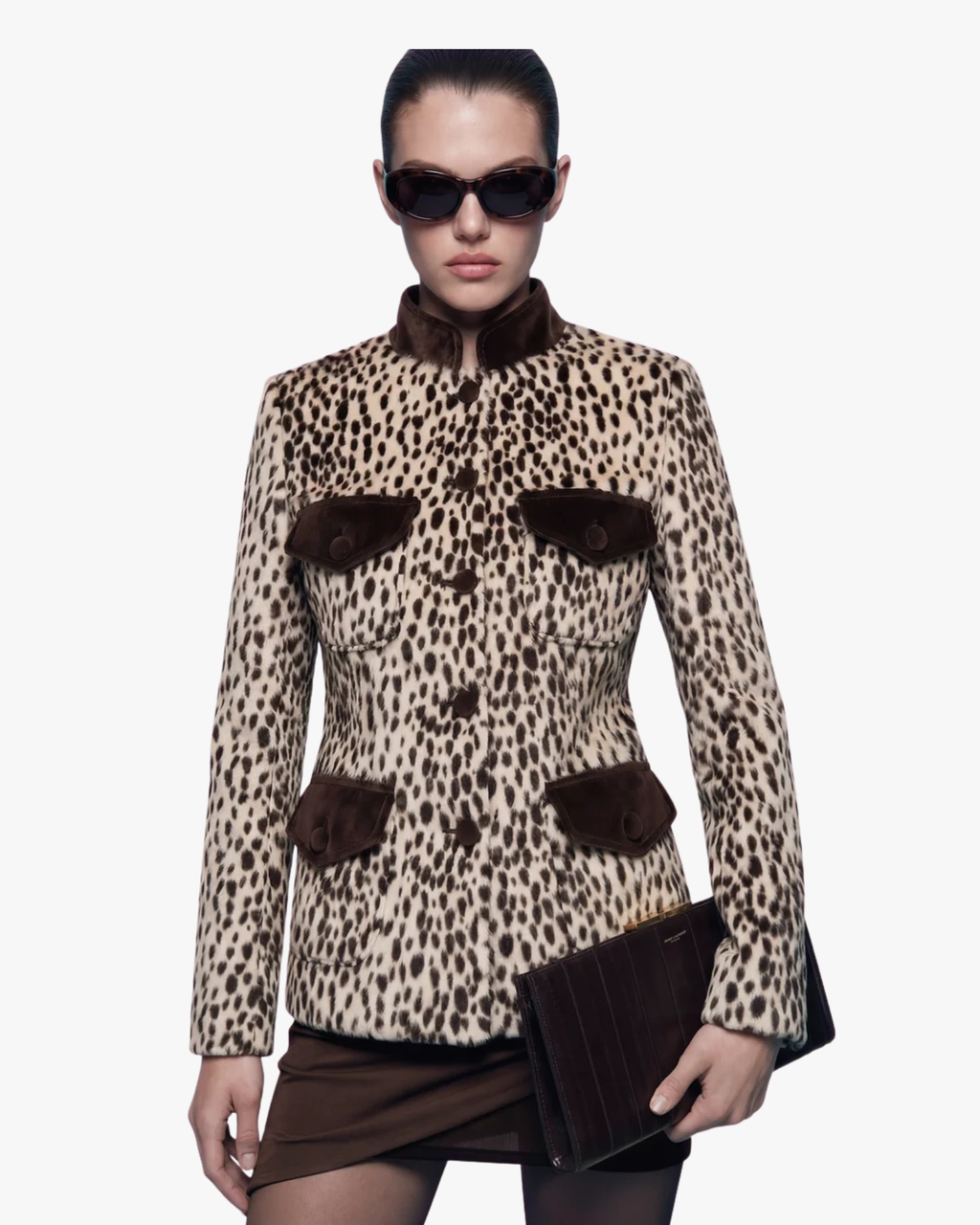 Faux-Fur Jacket Carol Leopard