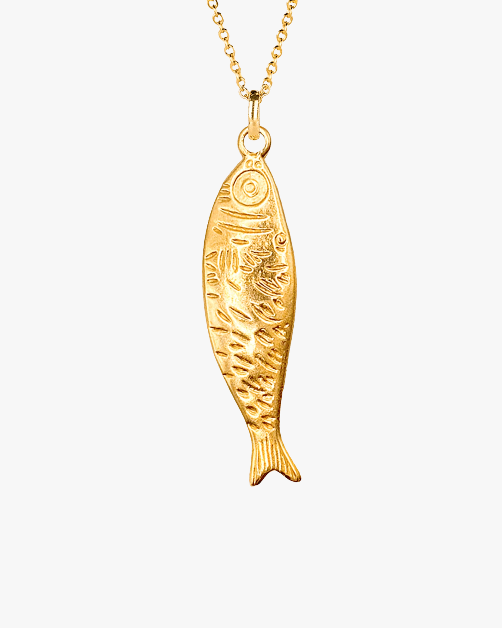 Necklace Sardina Charm Gold