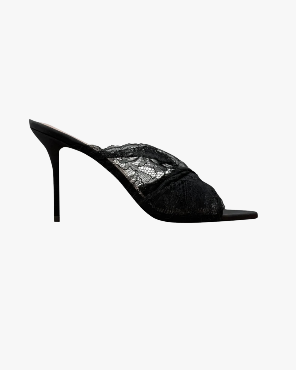 Heels Mariel Mule Lace Black