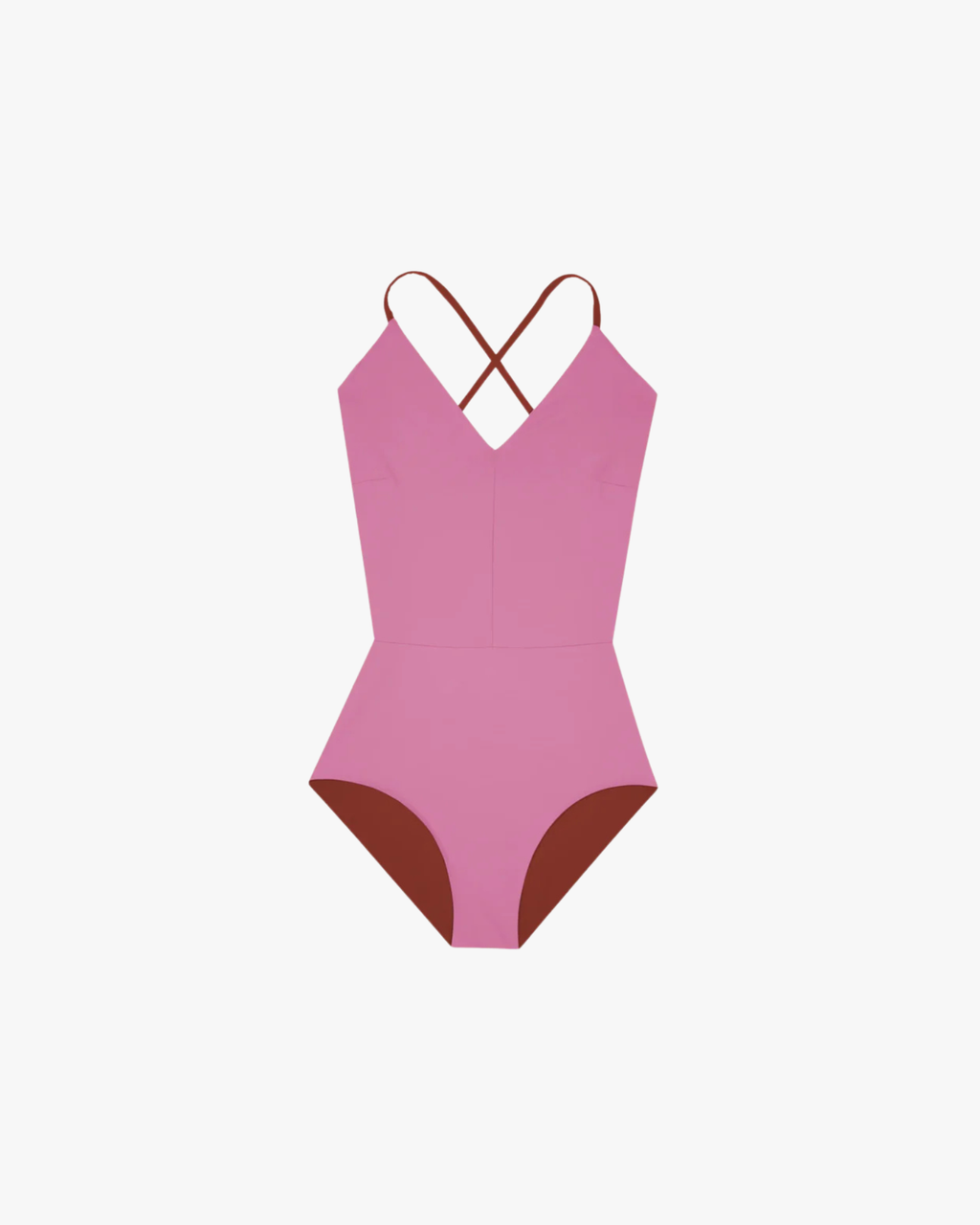 Summersuit Onepiece Reversible Chocolate and Lilac