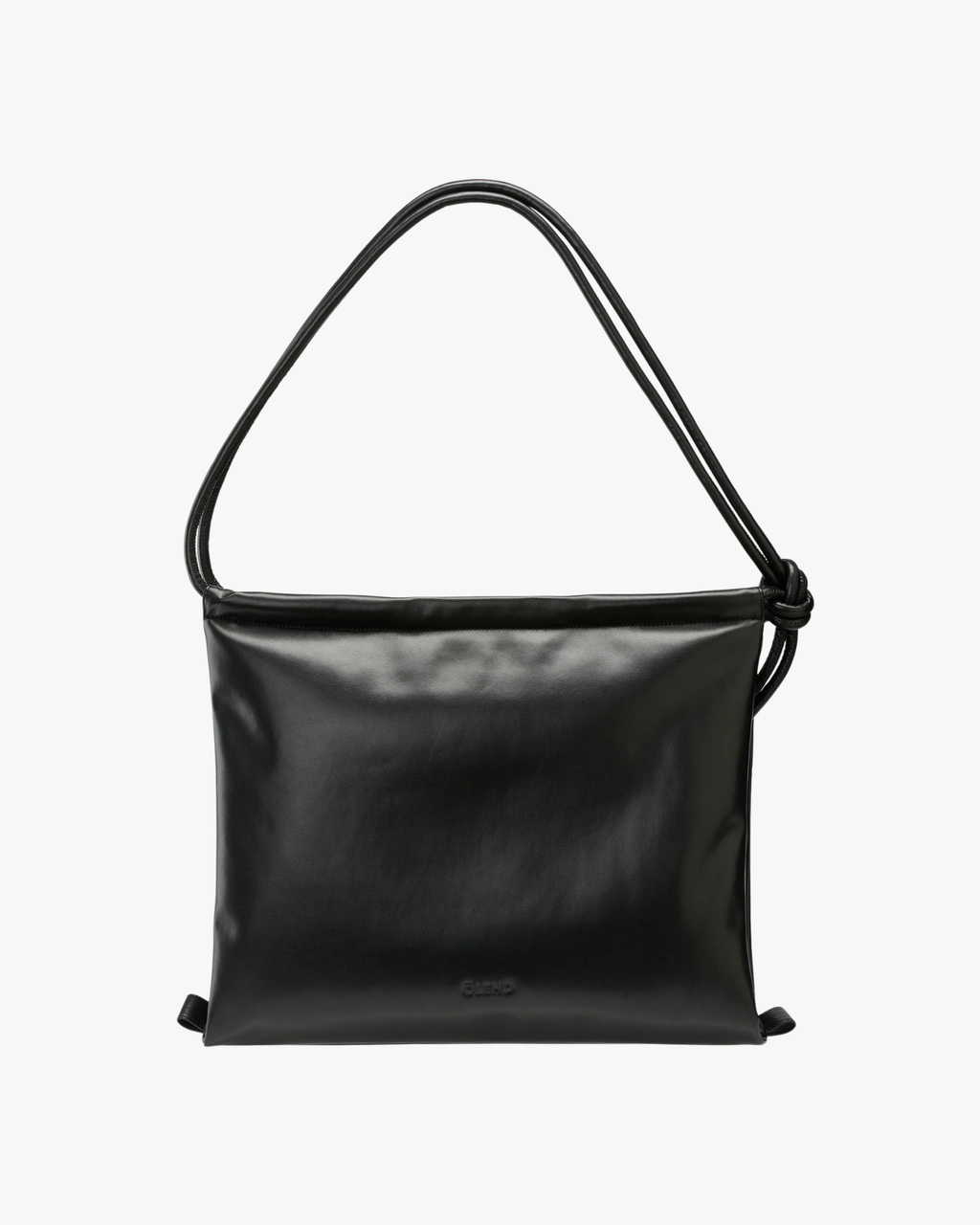 Vegan Leather Crossbody Bag Black