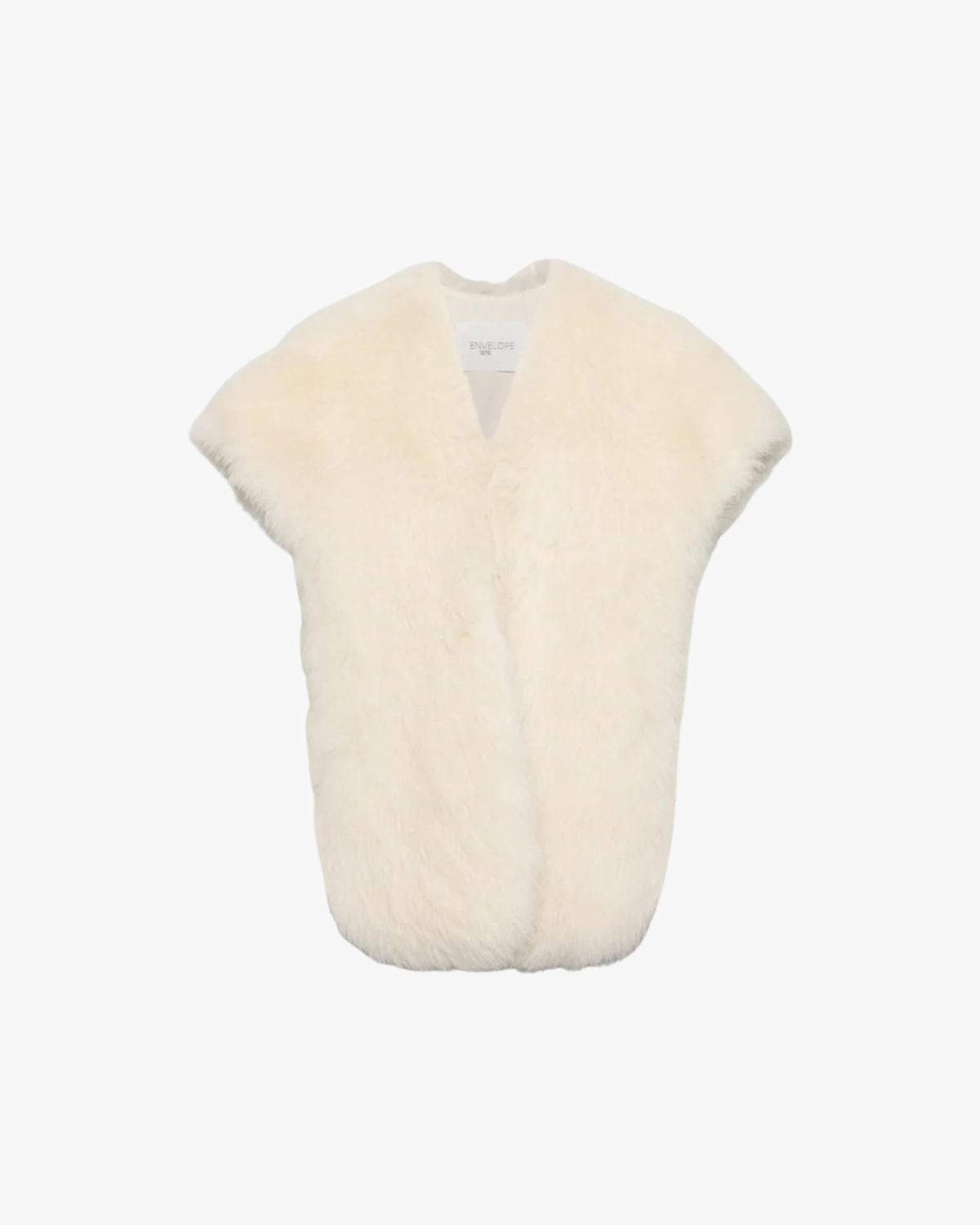 Shearling Shawl Usta Cream