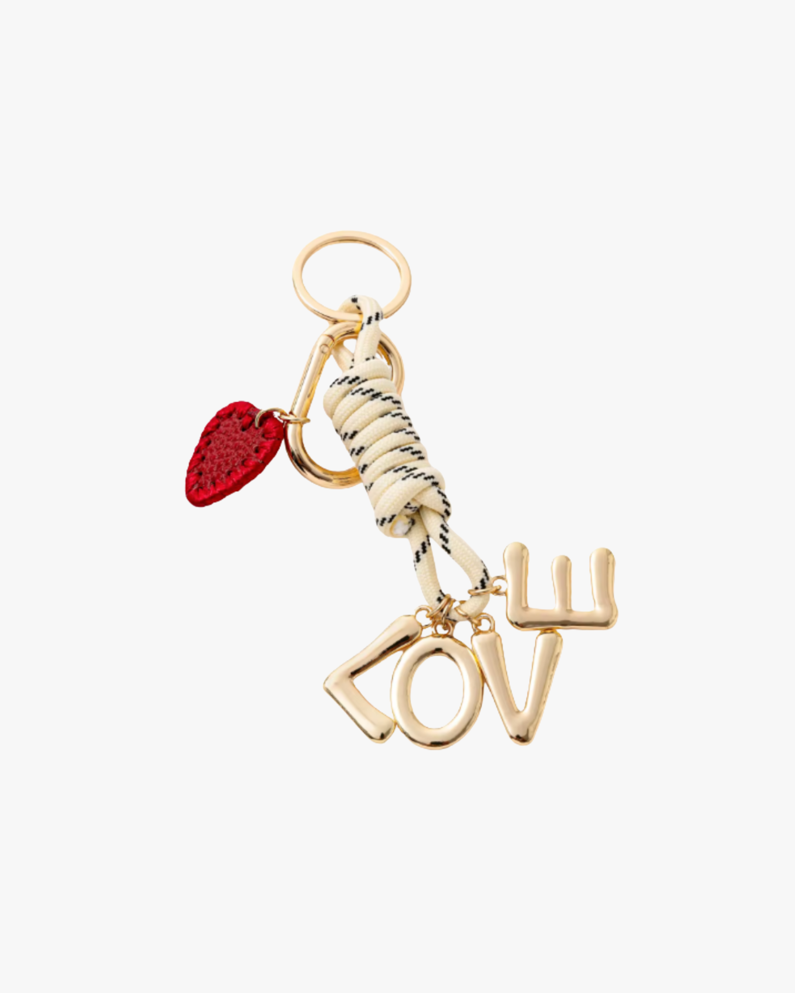 Keycharms Love Gold Red