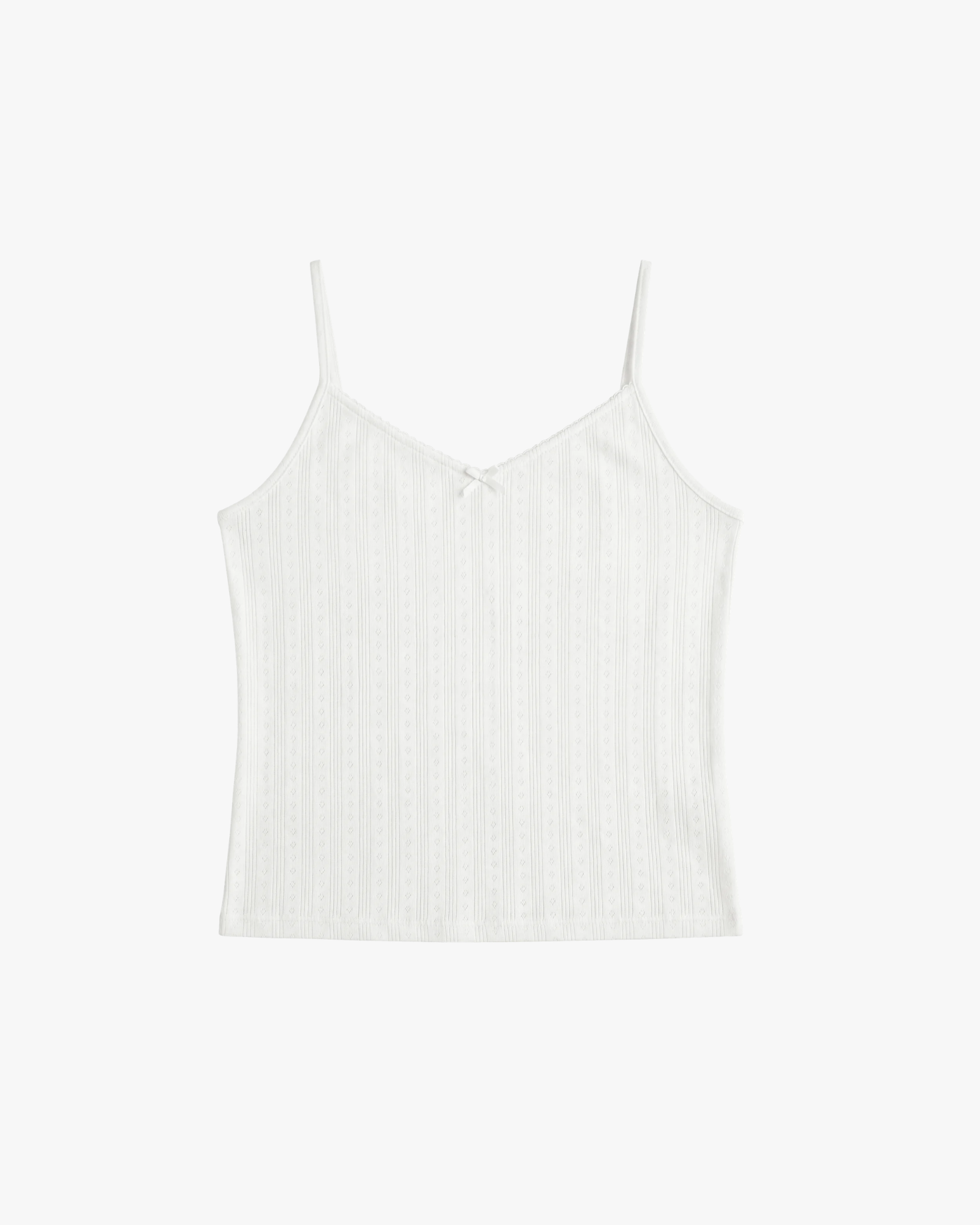 Top Pointelle Cami White