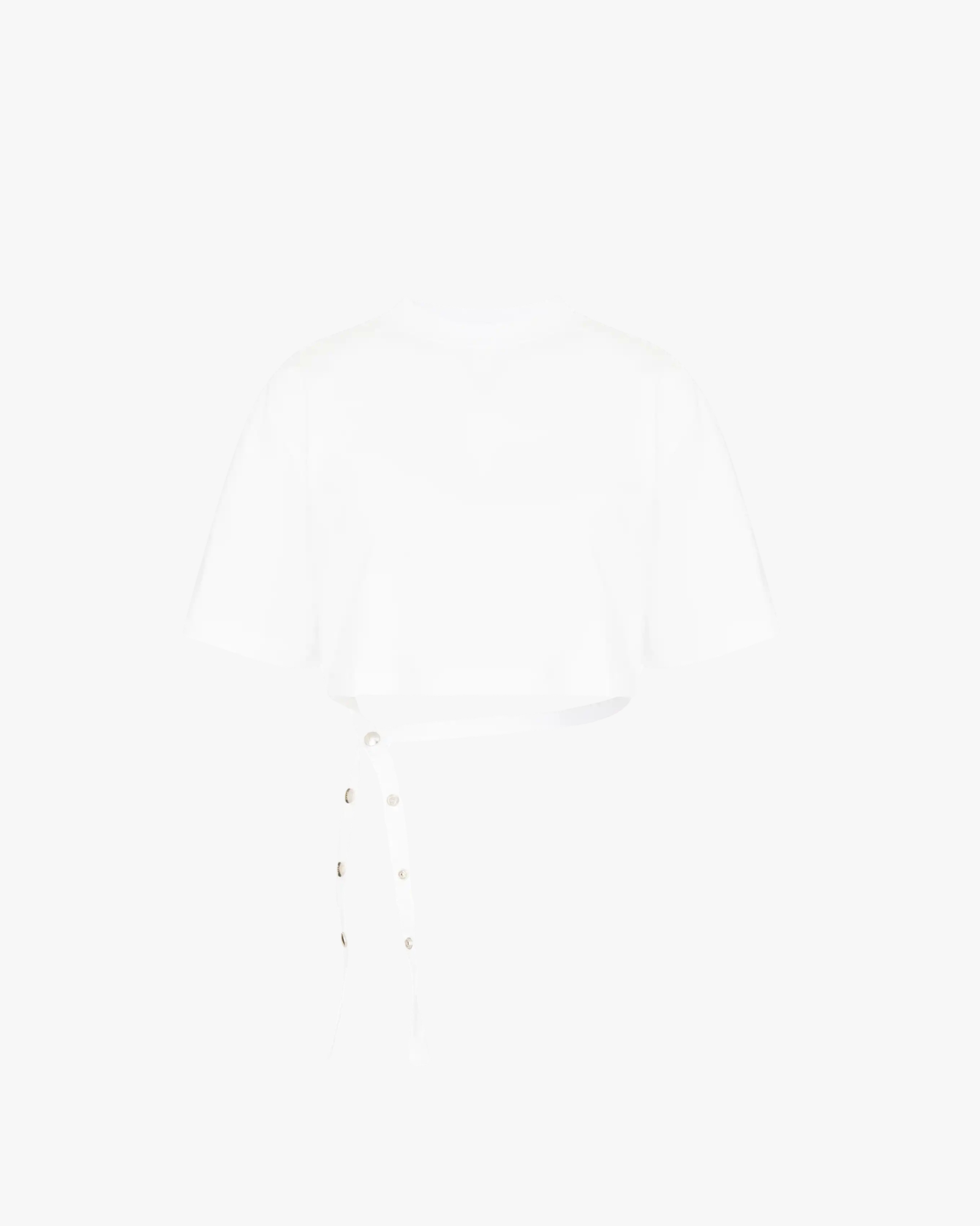 Msgm Optical White Cotton T-Shirt