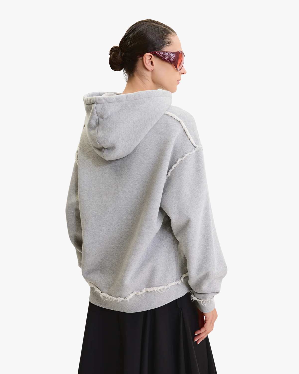 Hoodie The Icon Canola Flower Grey