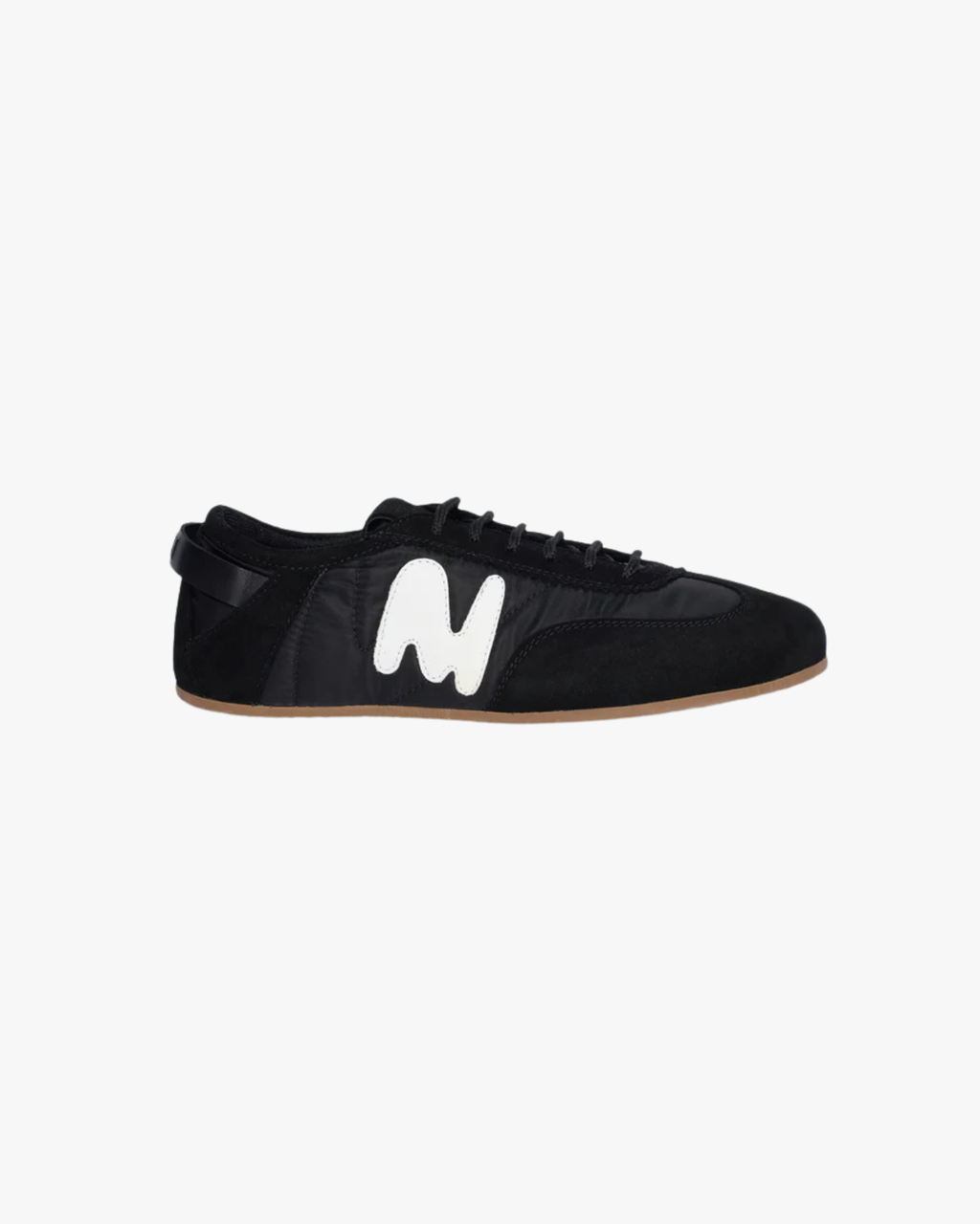 Black Super Flat suede sneakers