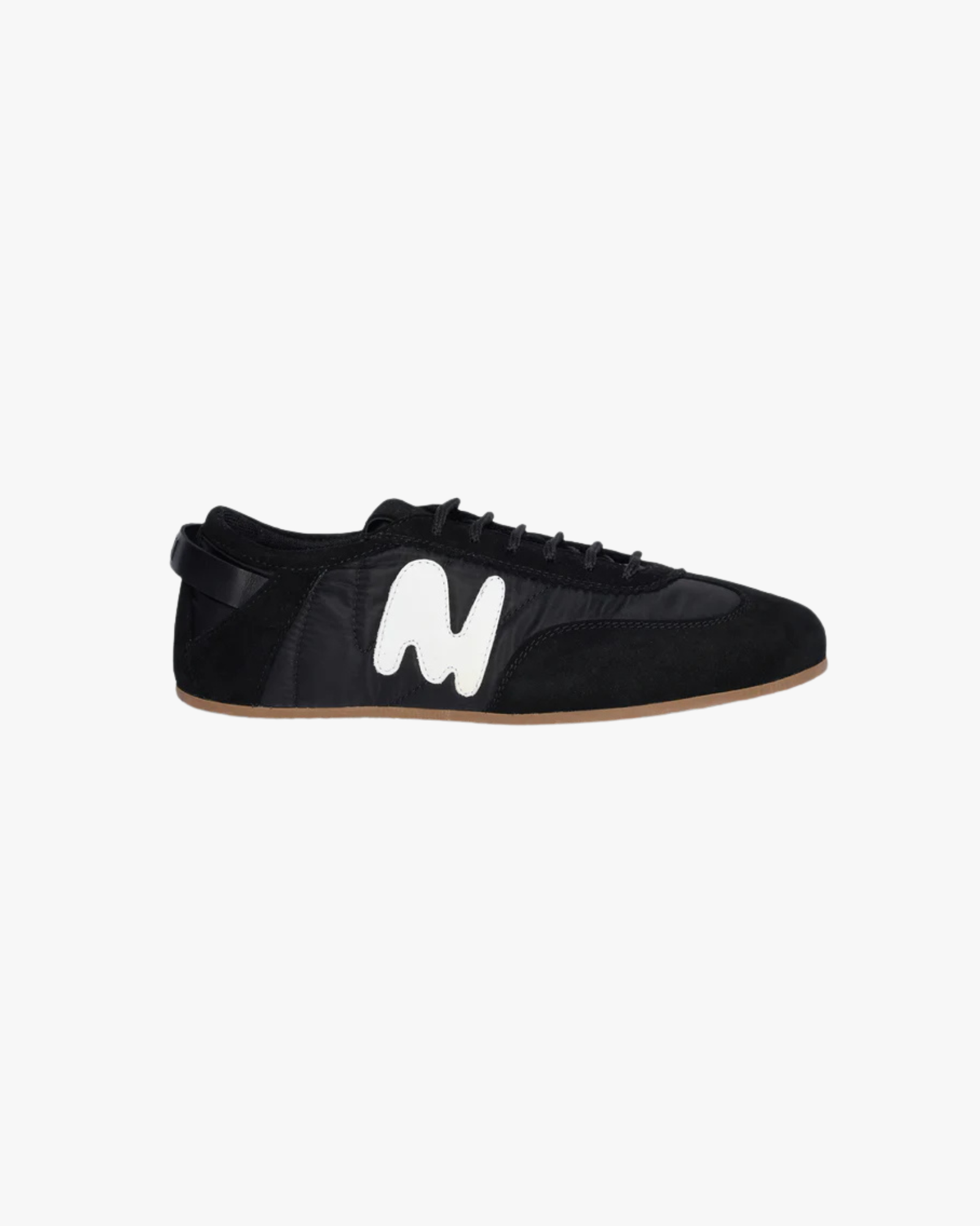 Black Super Flat suede sneakers