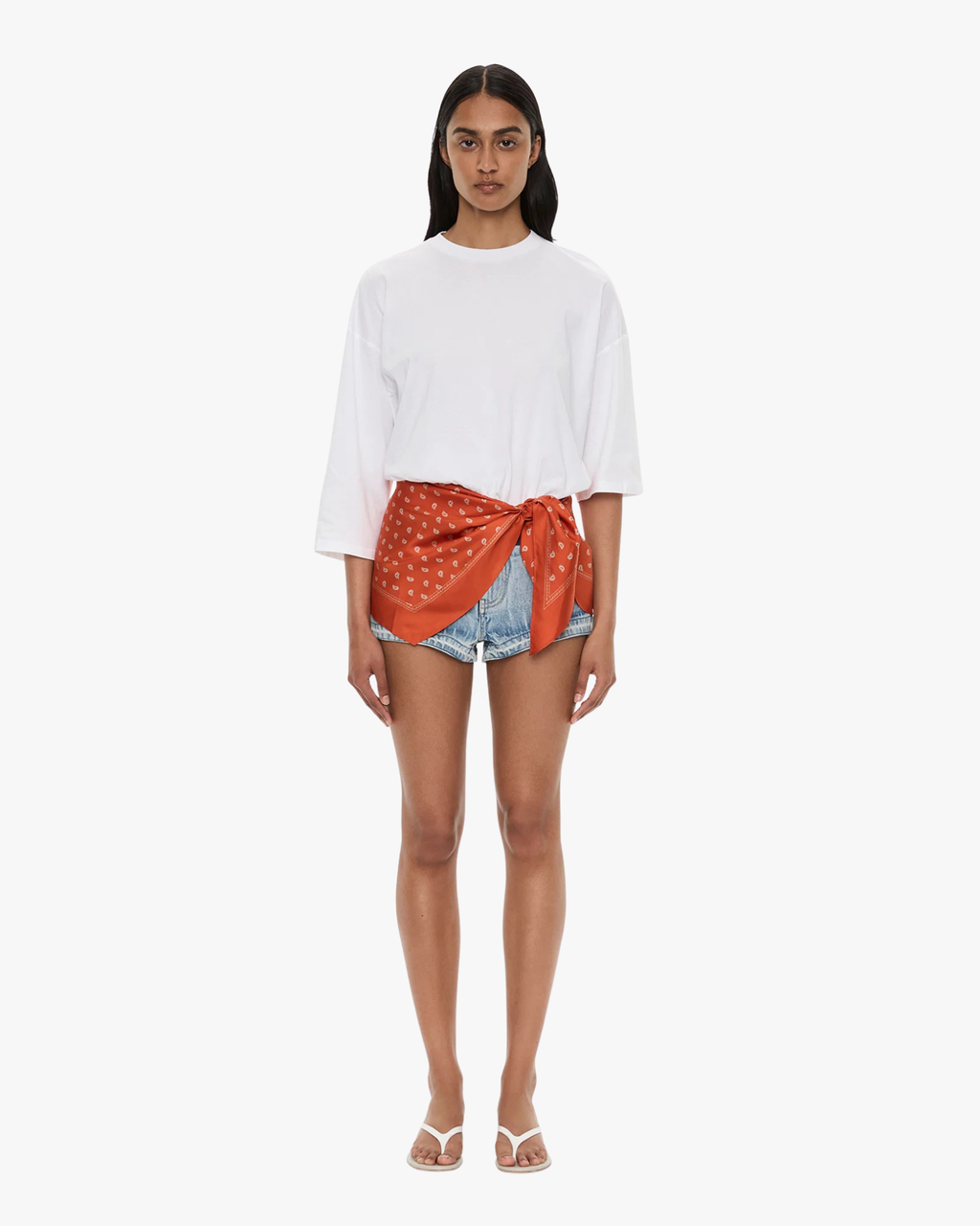 Tee Pareo Bandana Scarf Orange