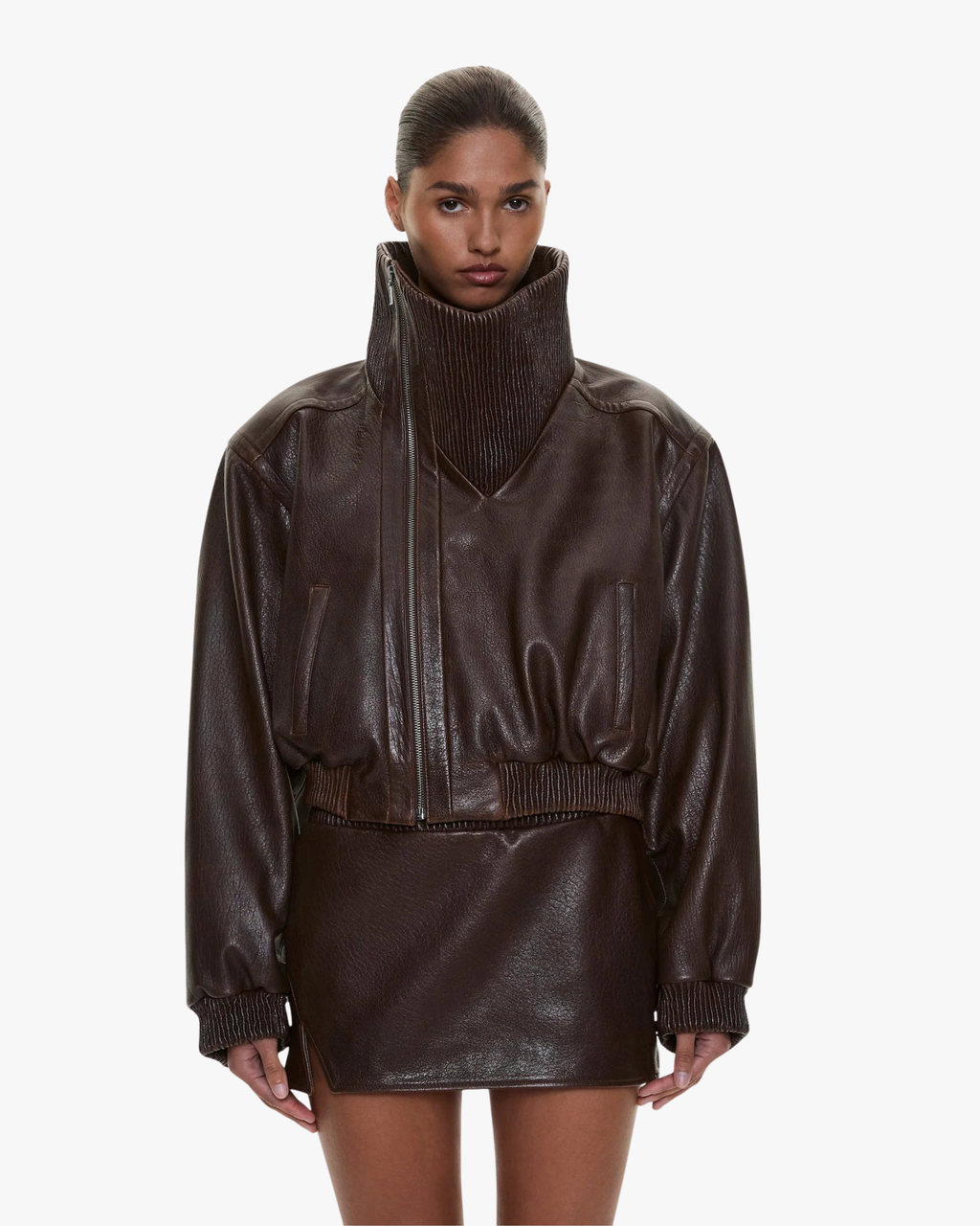 Bomber Leather Lunnet Brown