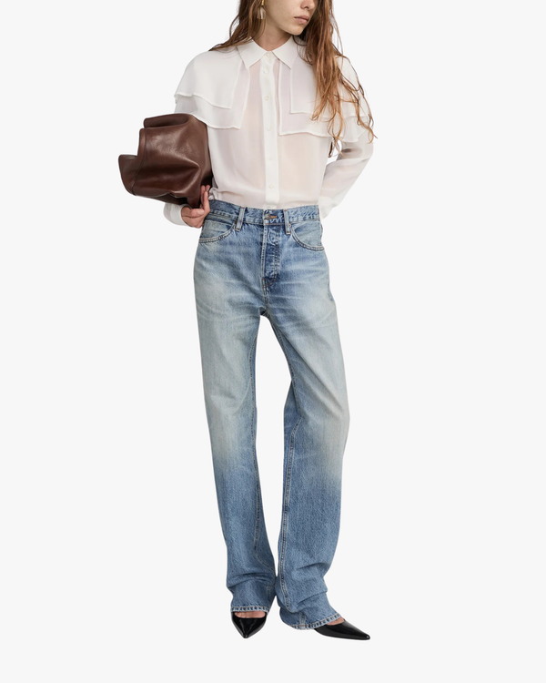 Straight Leg Jeans The Stack Blue