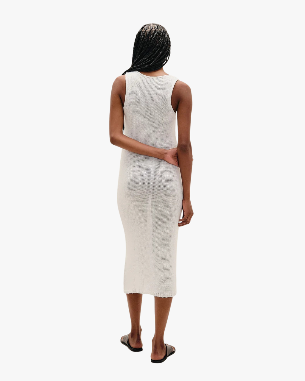 Midi Dress Knit Liz Off-White