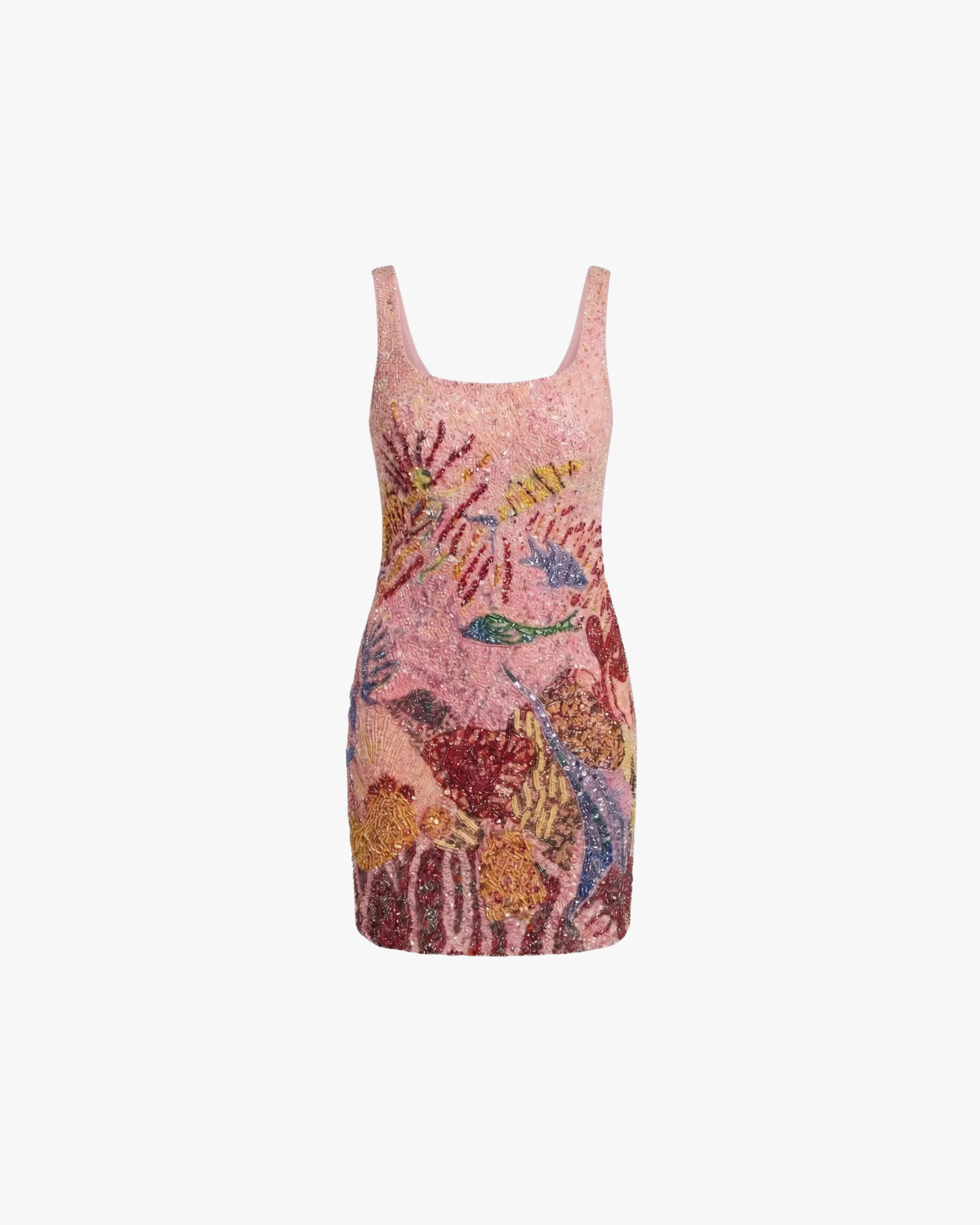 Oceanic Bloom Mini Dress Pink