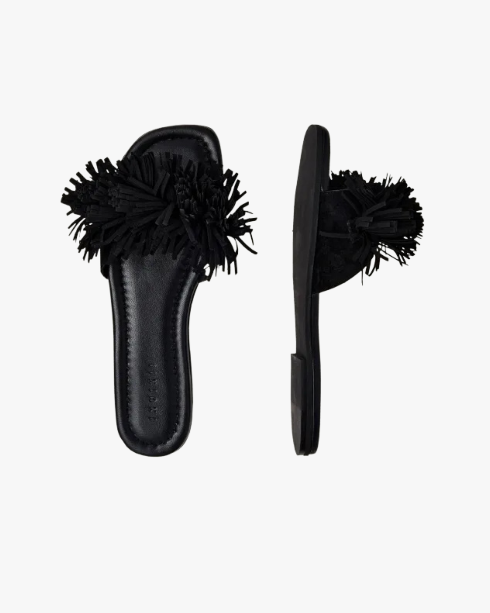 Slides Fringes Flower Black