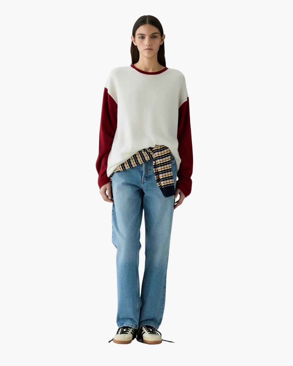 Sweater Baseball Oversized Crew