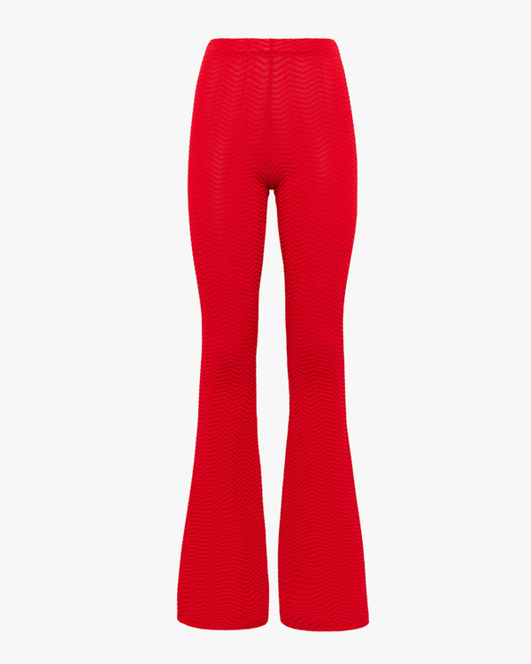 Knit Leggins Woman Red