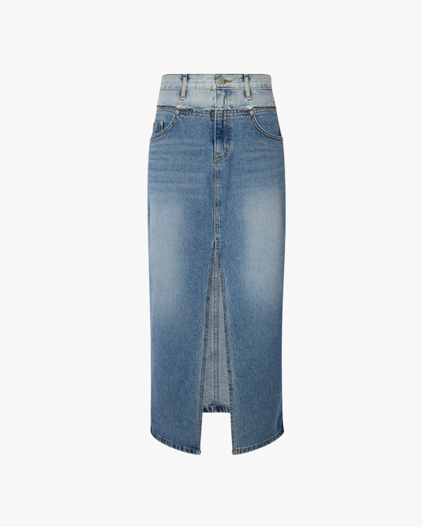 Long Denim Skirt