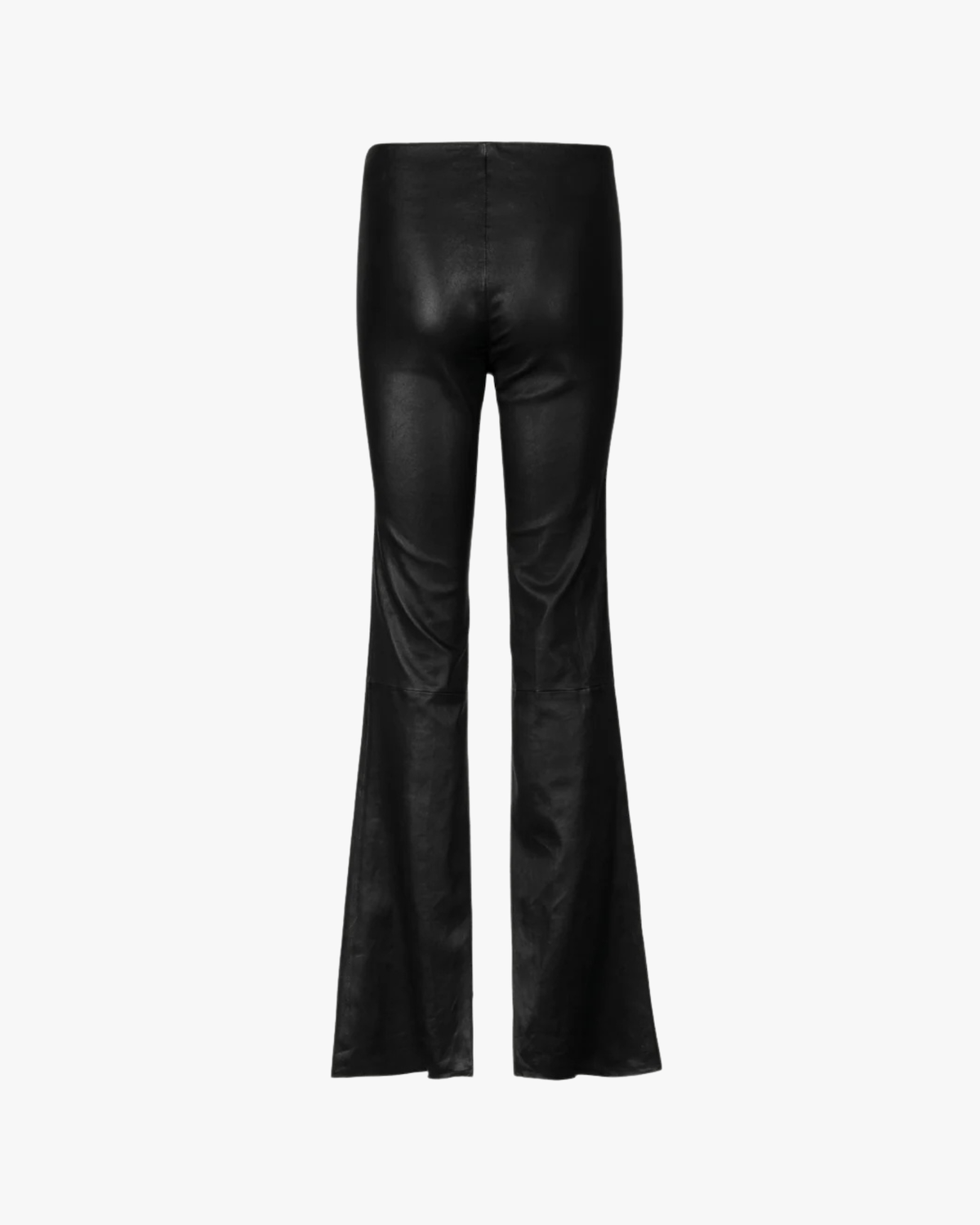 Flared Leather Trousers Lenny Black