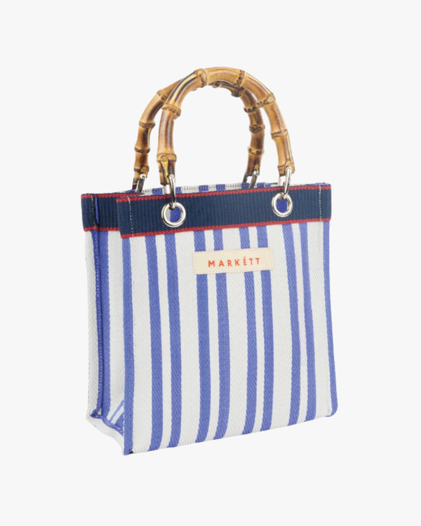 Mini Bag With Bamboo Handle Sailor Stripe