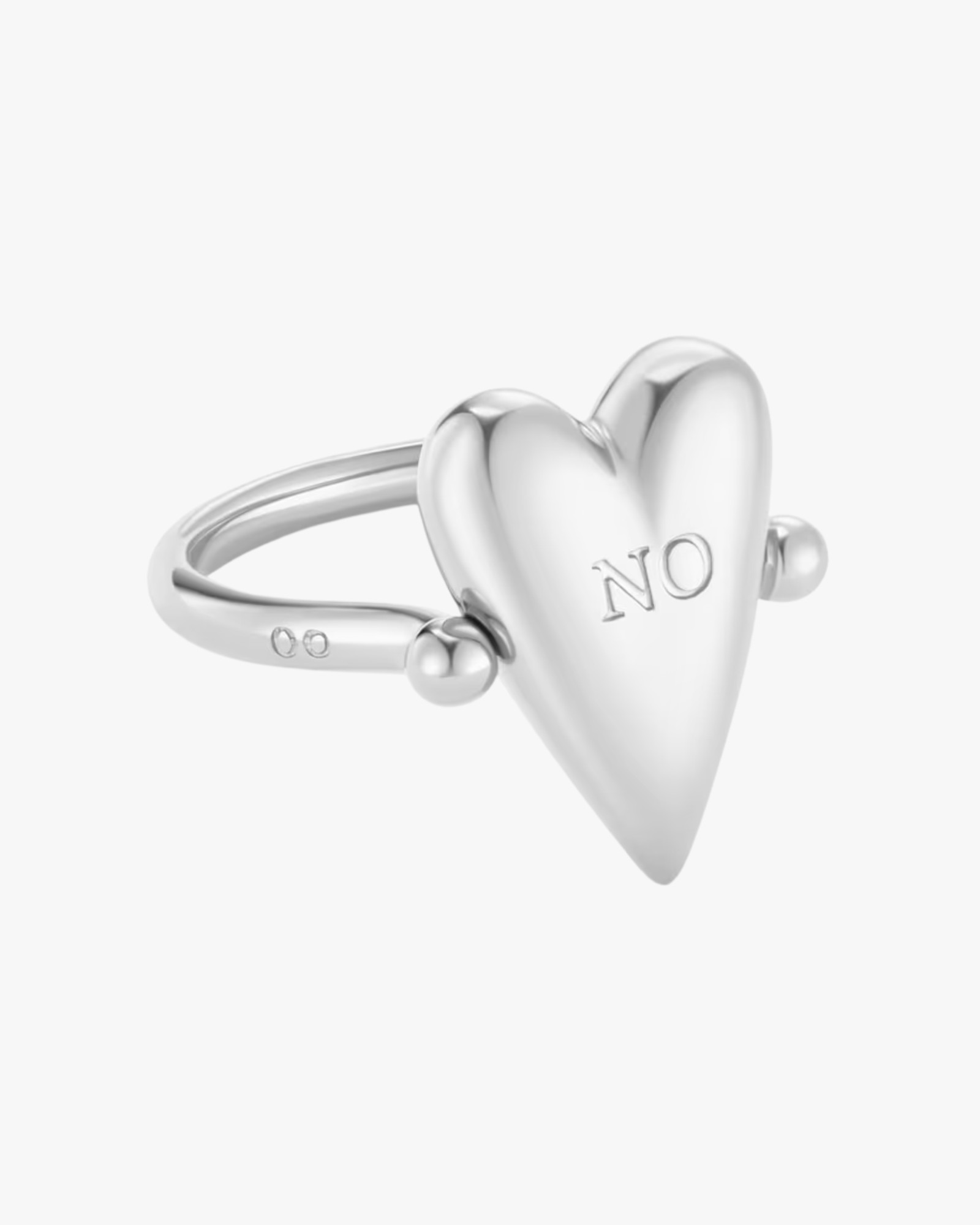 Heart Of Avgvst Flip Ring Silver
