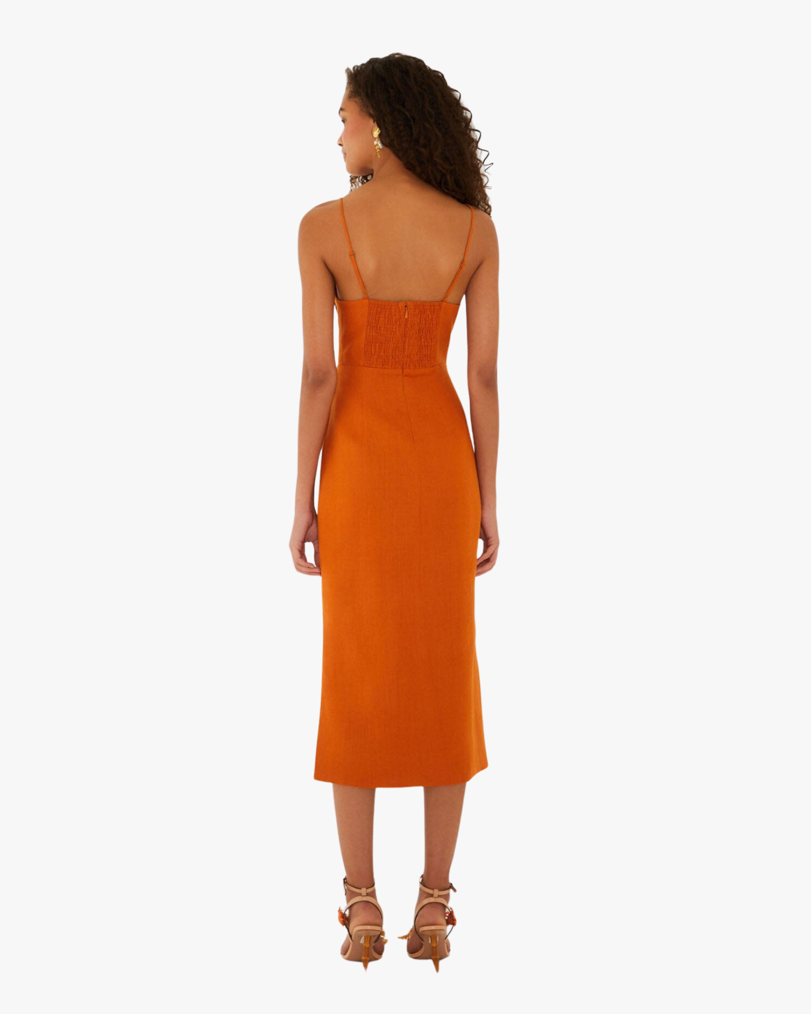Midi Dress Sleeveles Terracota