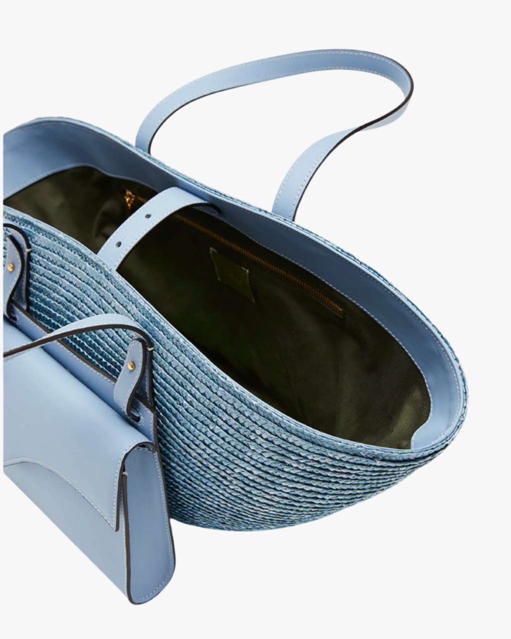 Le Grand Panier Light Blue Shoulder Bag