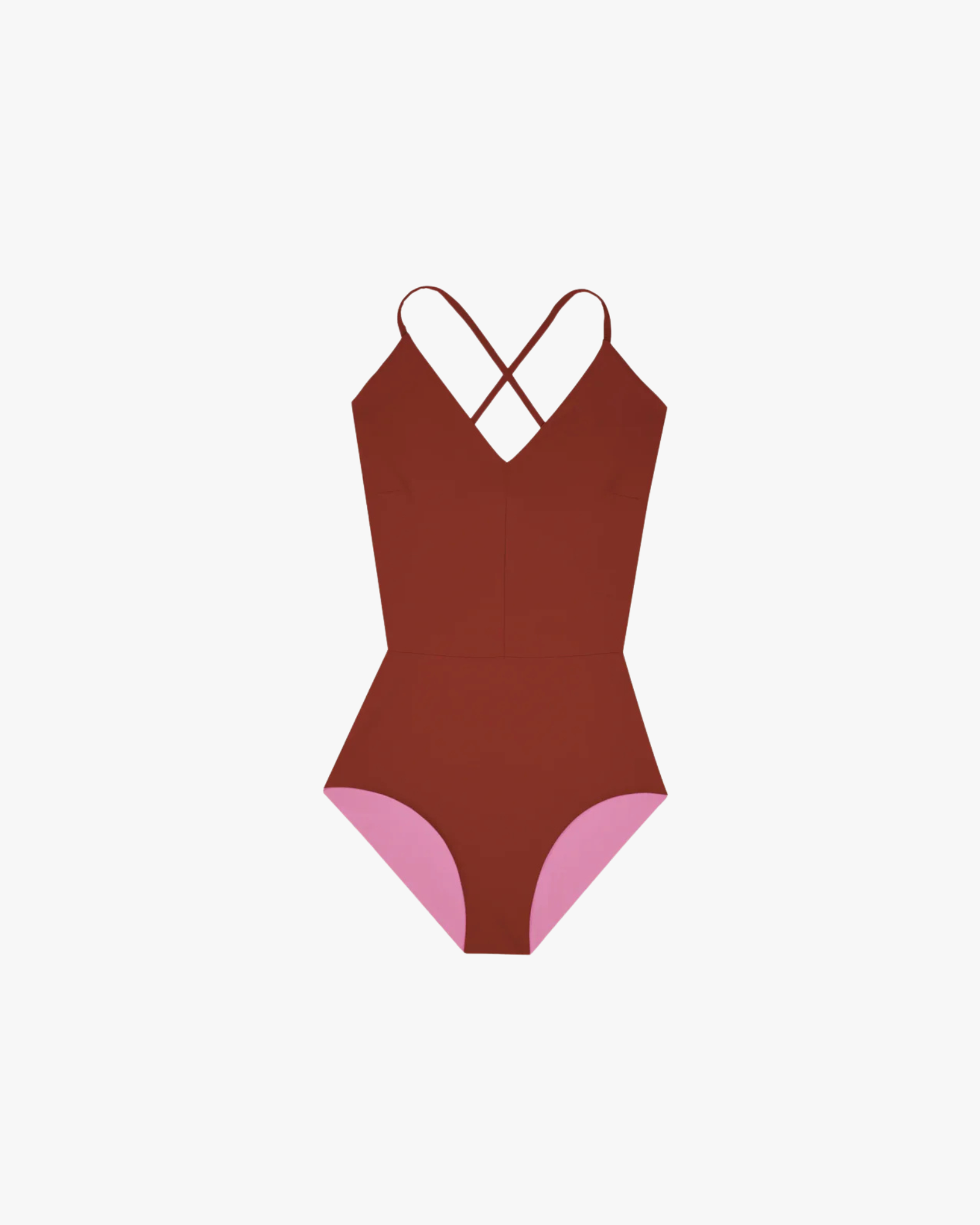 Summersuit Onepiece Reversible Chocolate and Lilac