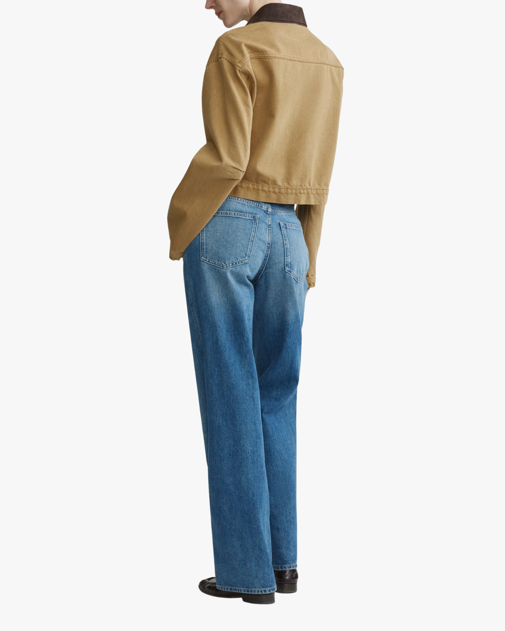 Boxy Denim Jacket Sand