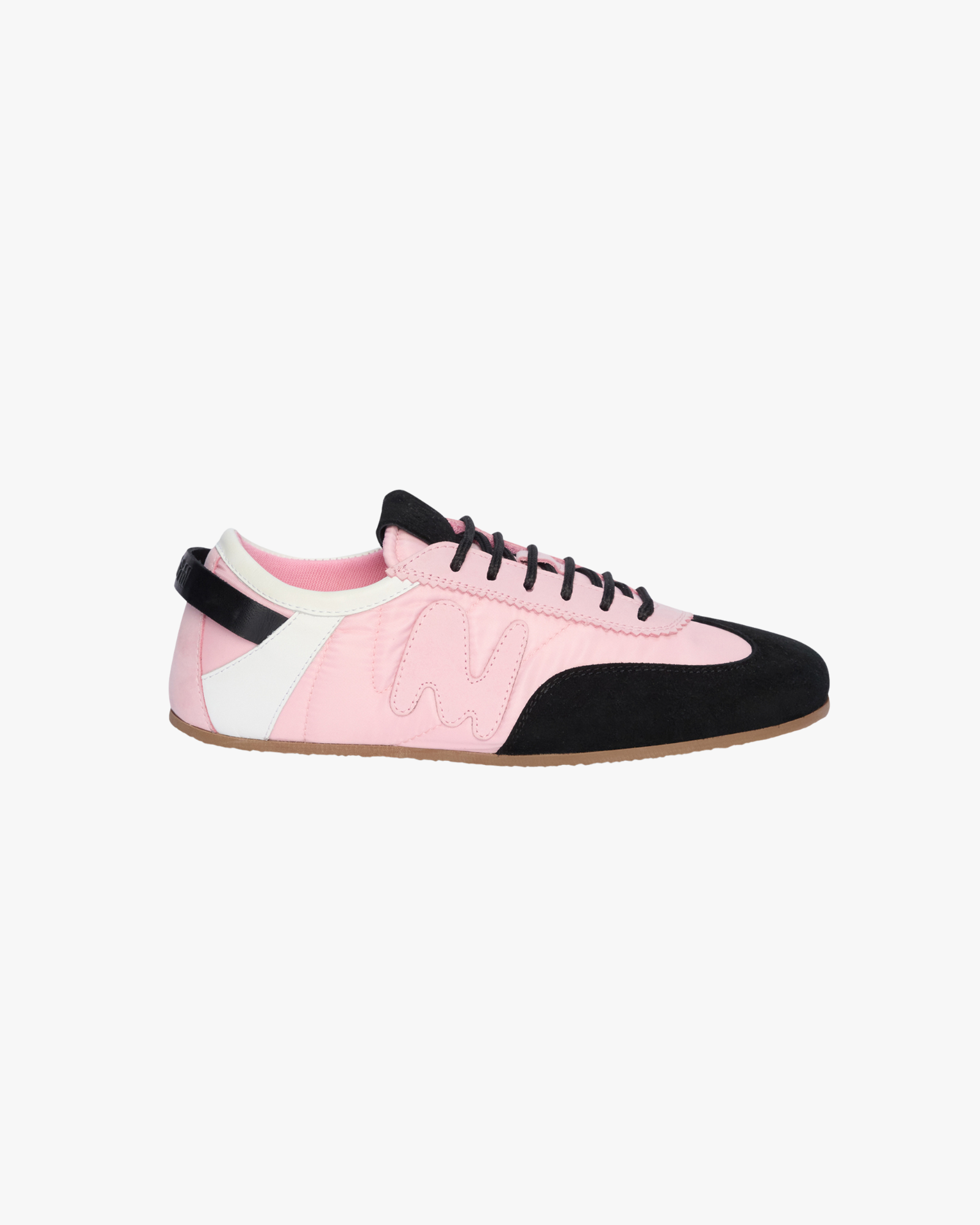 Pink Super Flat suede sneakers