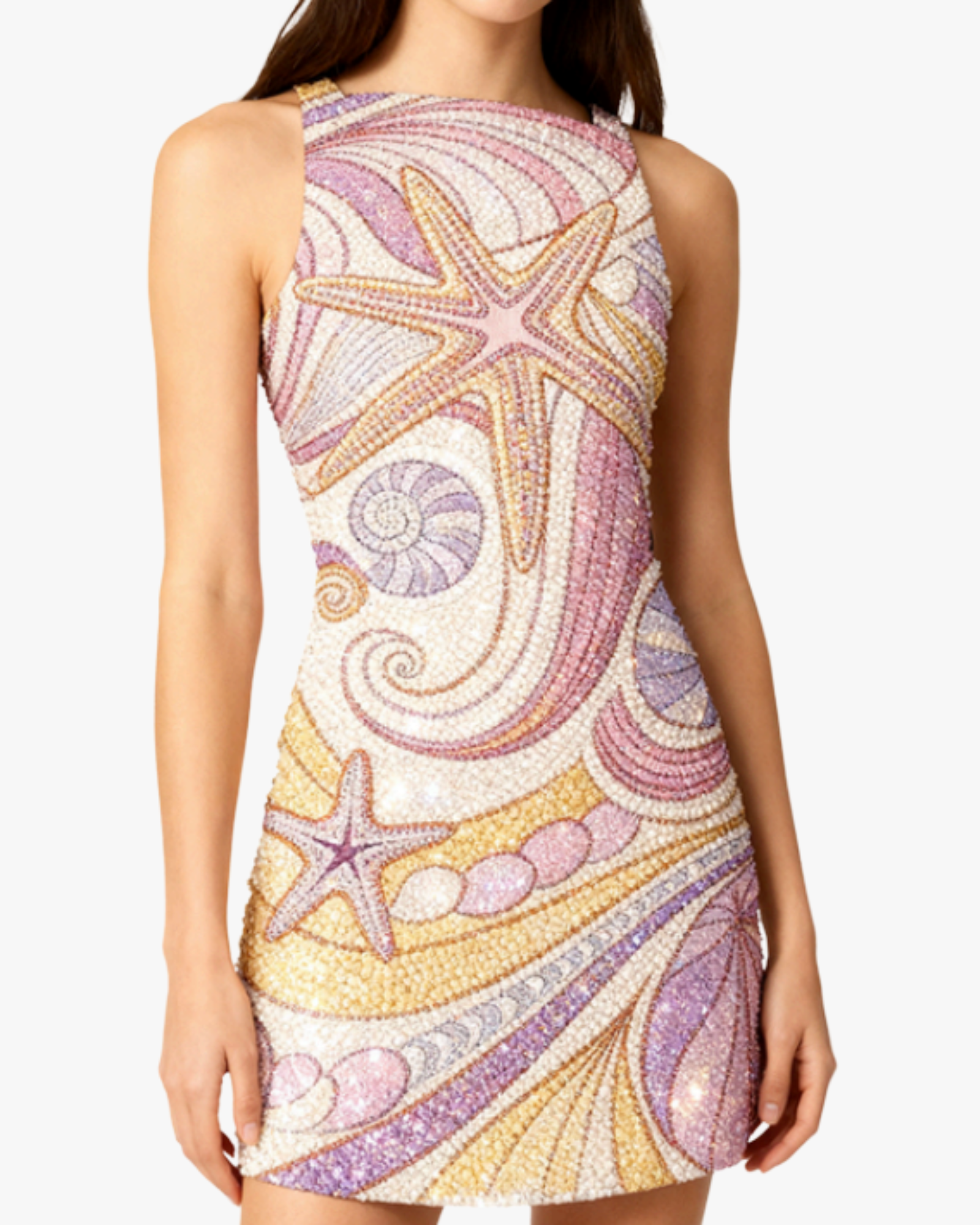 Dahlia Starfish Mini Dress Pink Multi
