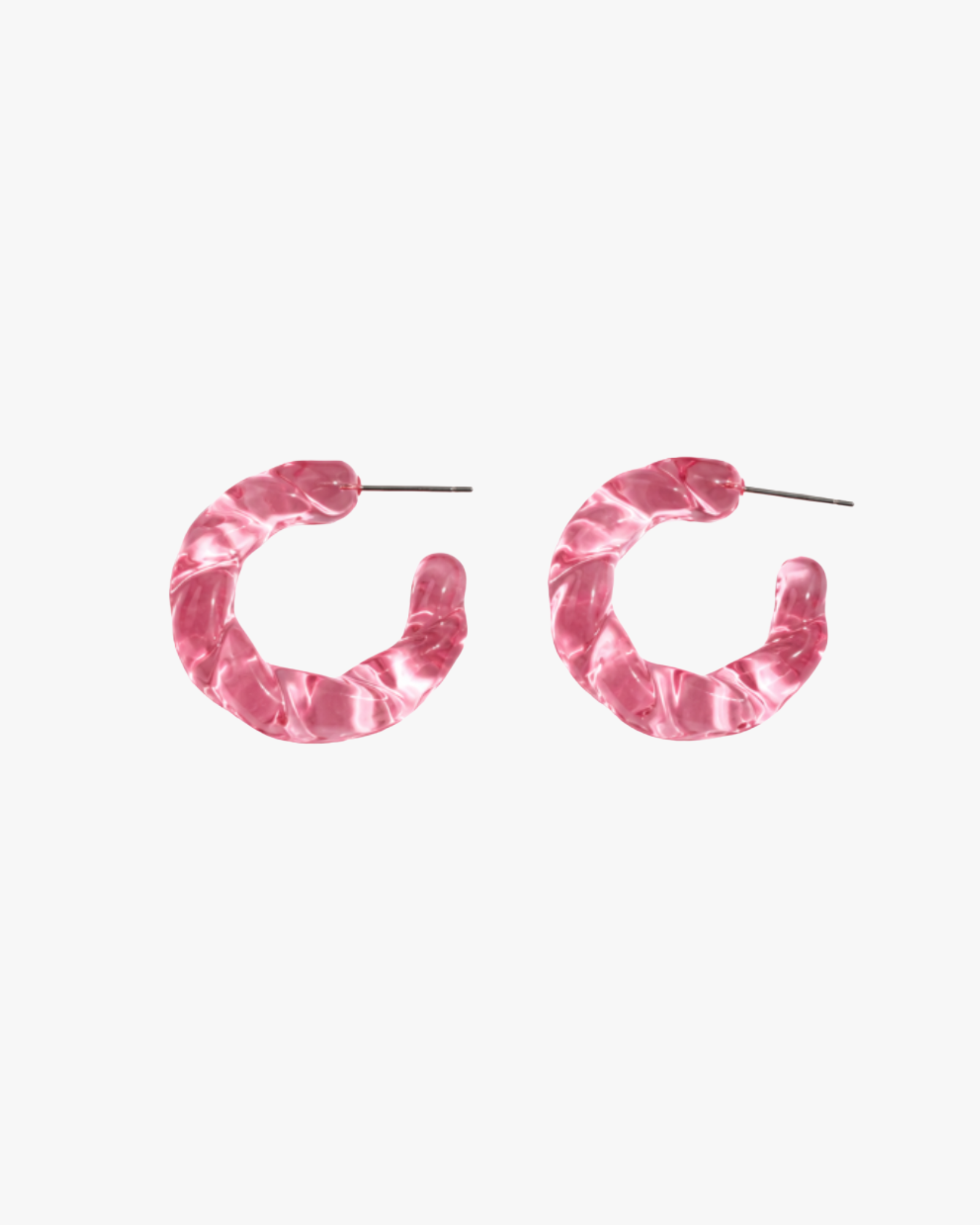 Materic Twisted Earring Pink