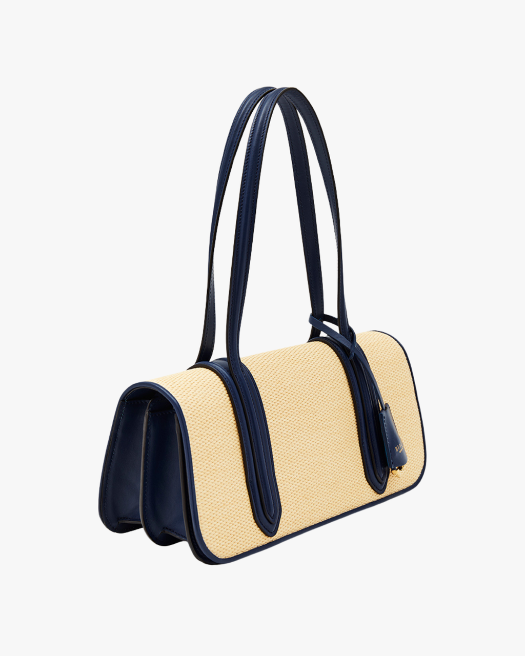 Bonissima Rafia Blue Shoulder Bag