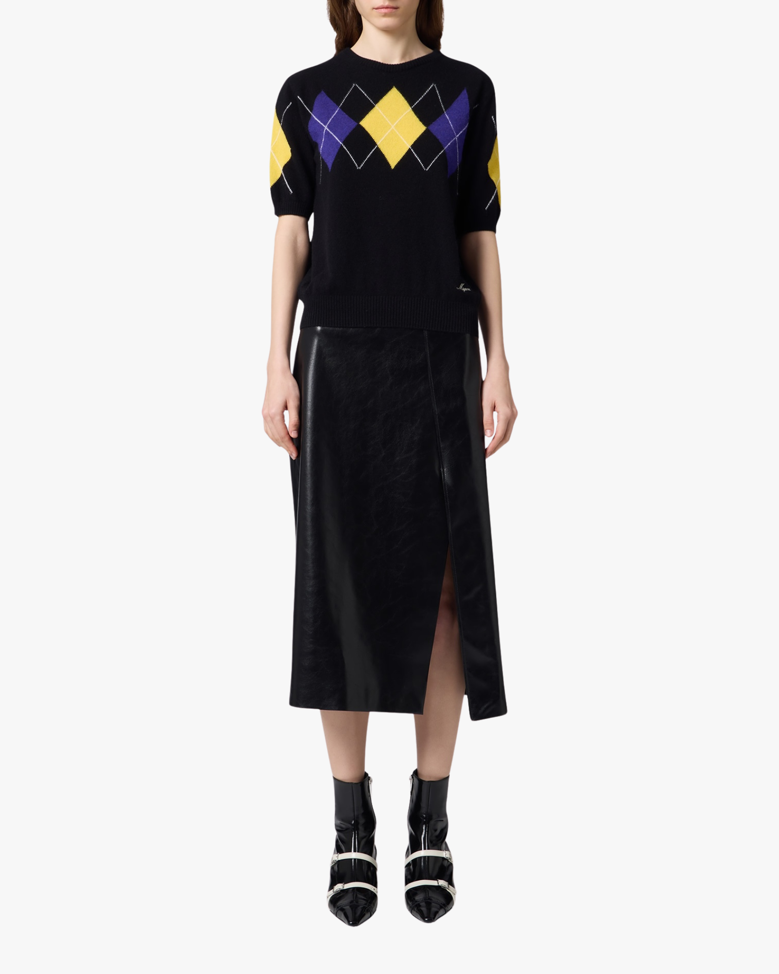 Skirt Faux Leather Black