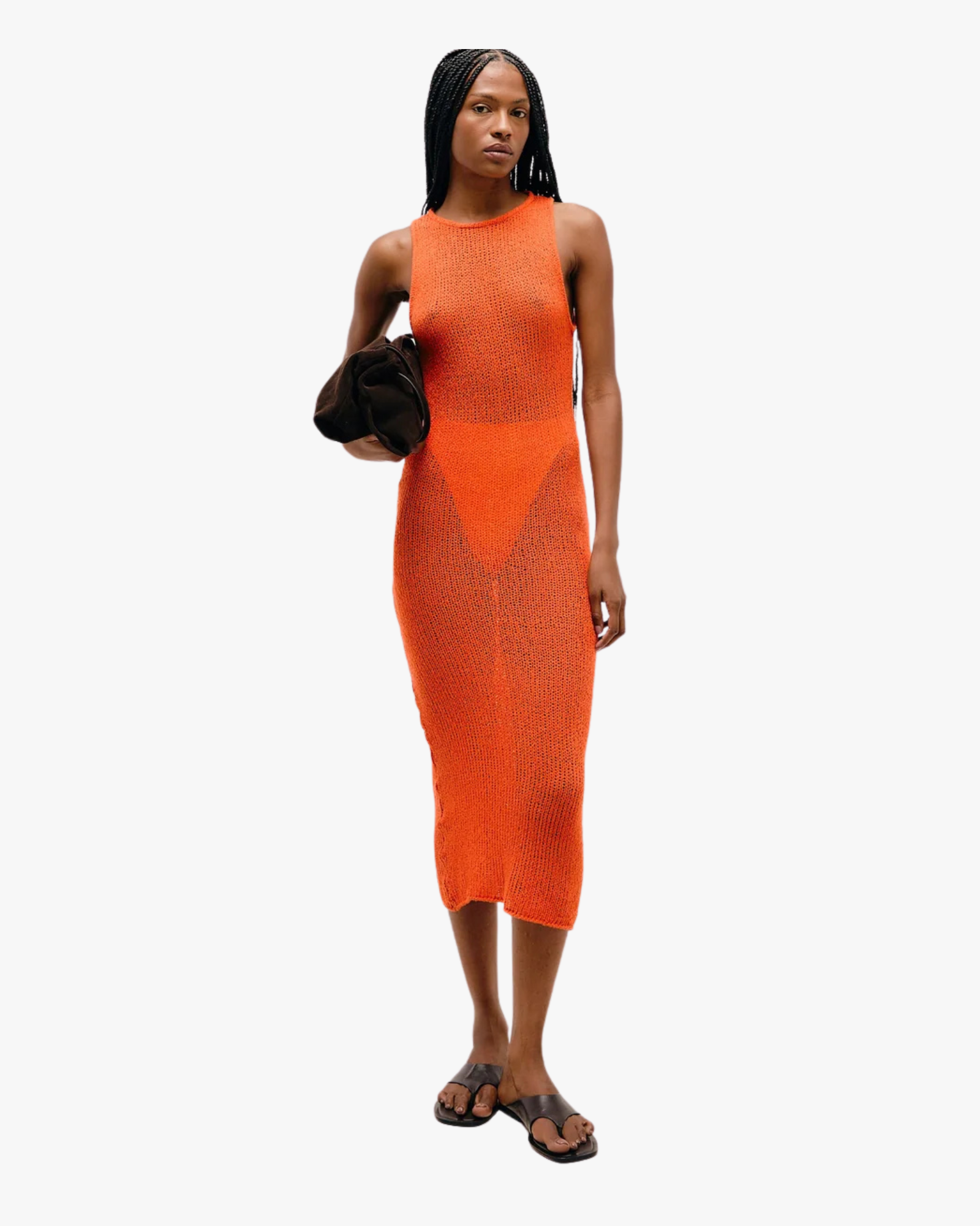 Dress Knit Pia Mandarina Orange