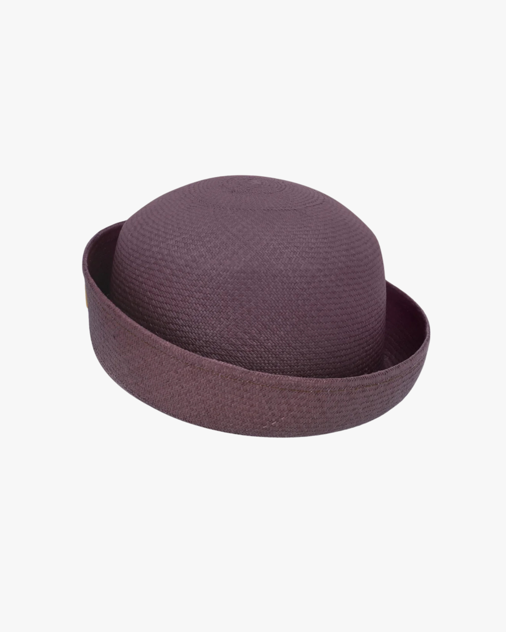 Handwoven Straw Beret Pillbox Mocca