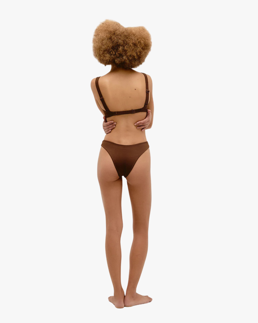 Adjustable Vintage Top Bikini Brauna Brown