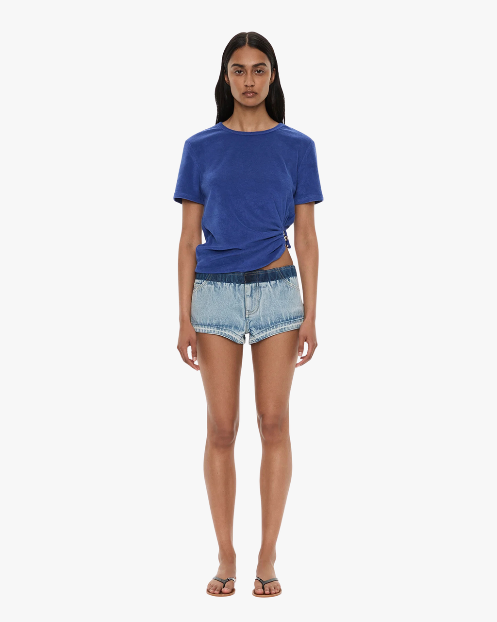 Tee Looped Back Orbit Indigo