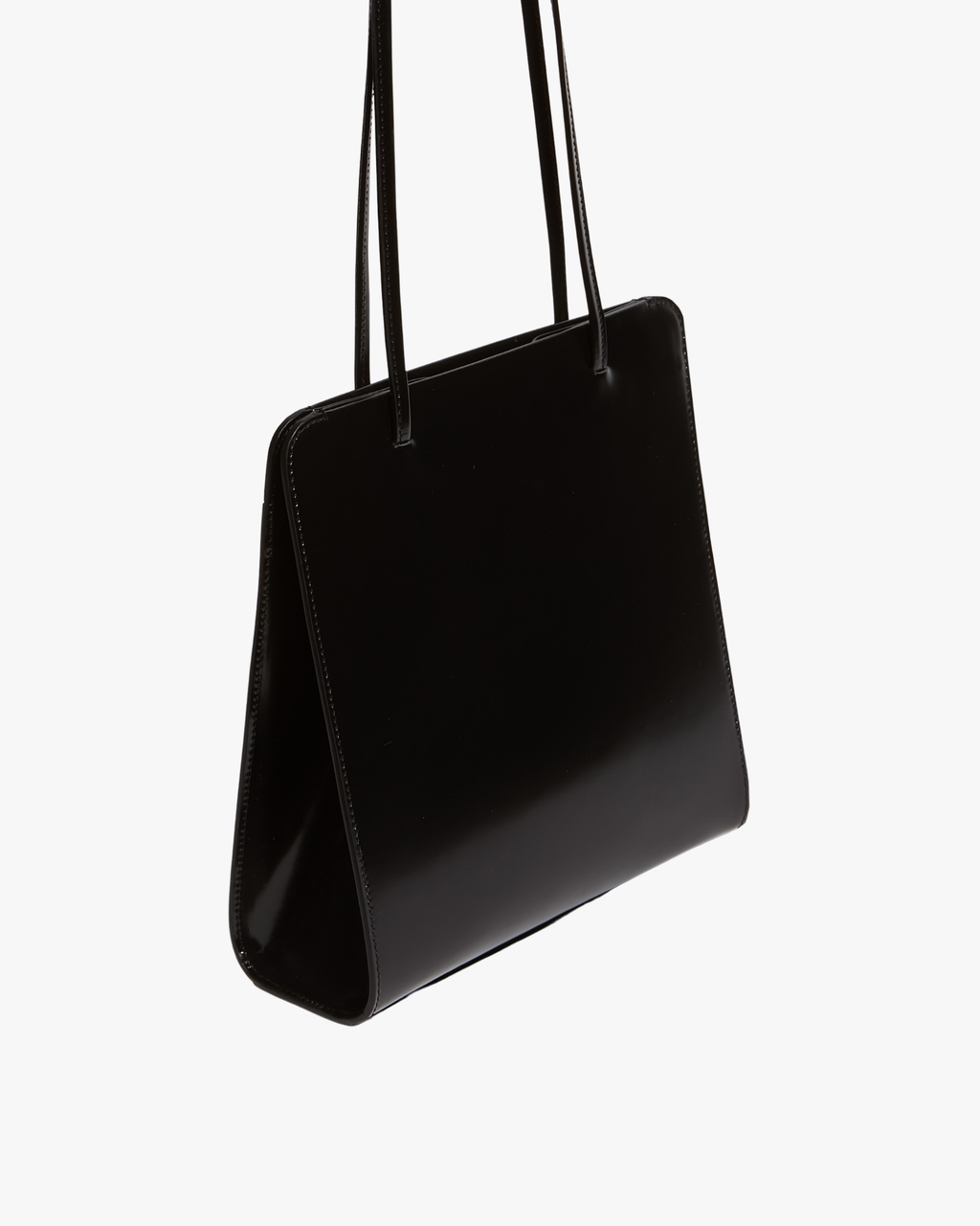 Tote Bag Lisse Spazzolato Noir